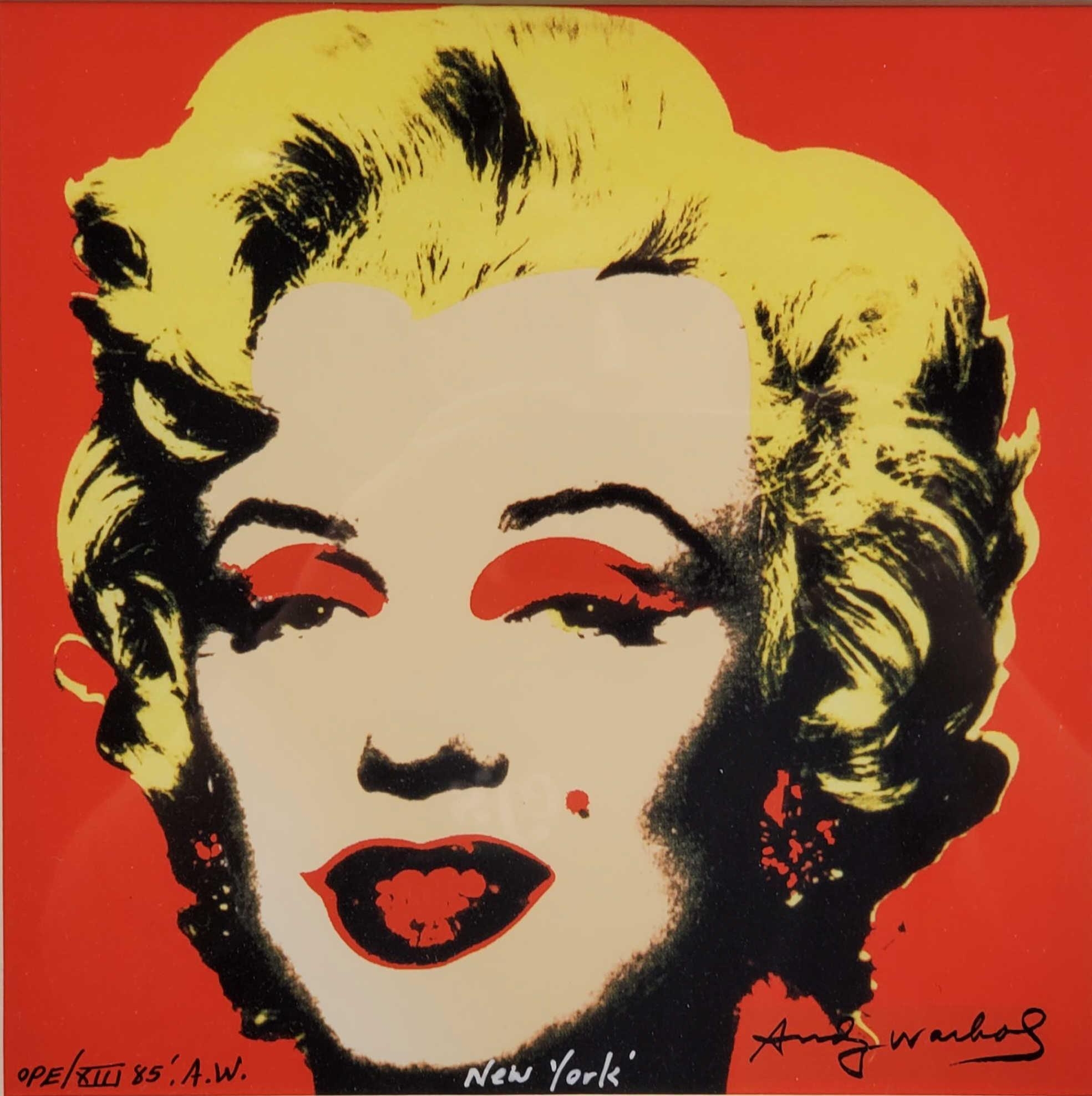 Andy Warhol Marilyn Monroe Print, Orange Marilyn Monroe Poster