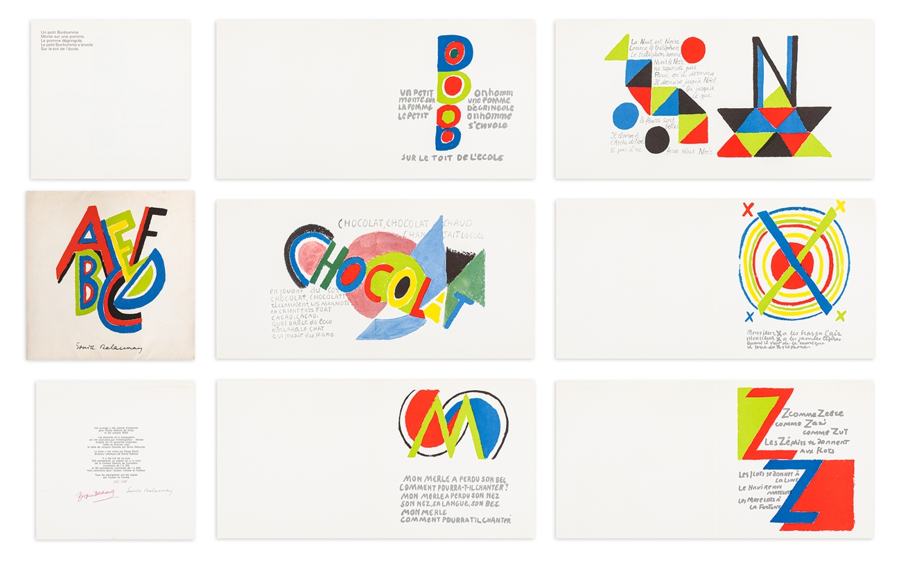Sonia Delaunay L Alphabet De Sonia Delaunay Comptines Par Jacques Damase 1969 Mutualart