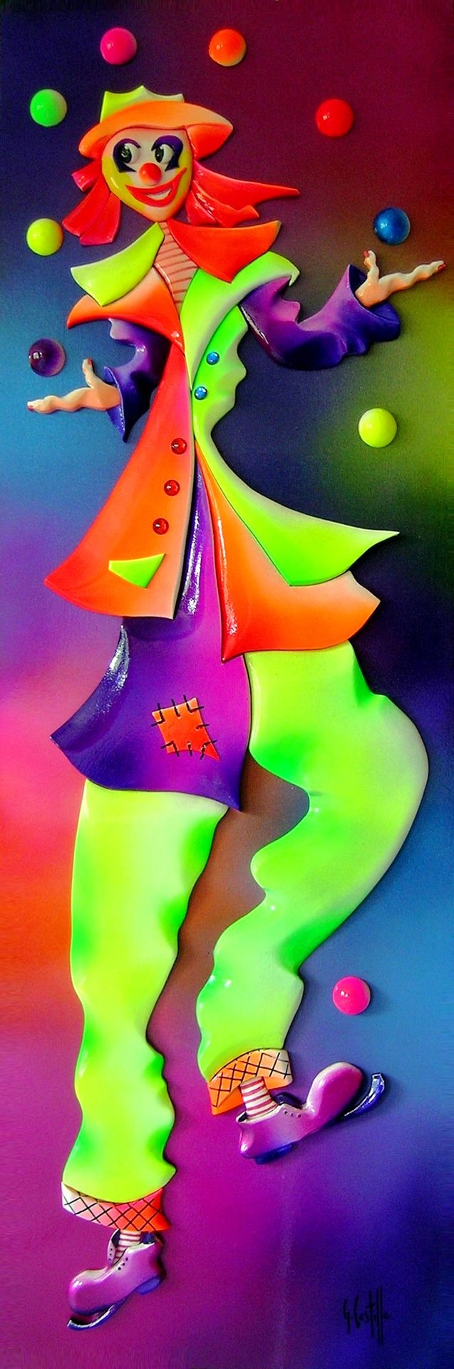Georges Castille Clown Jongleur Mutualart