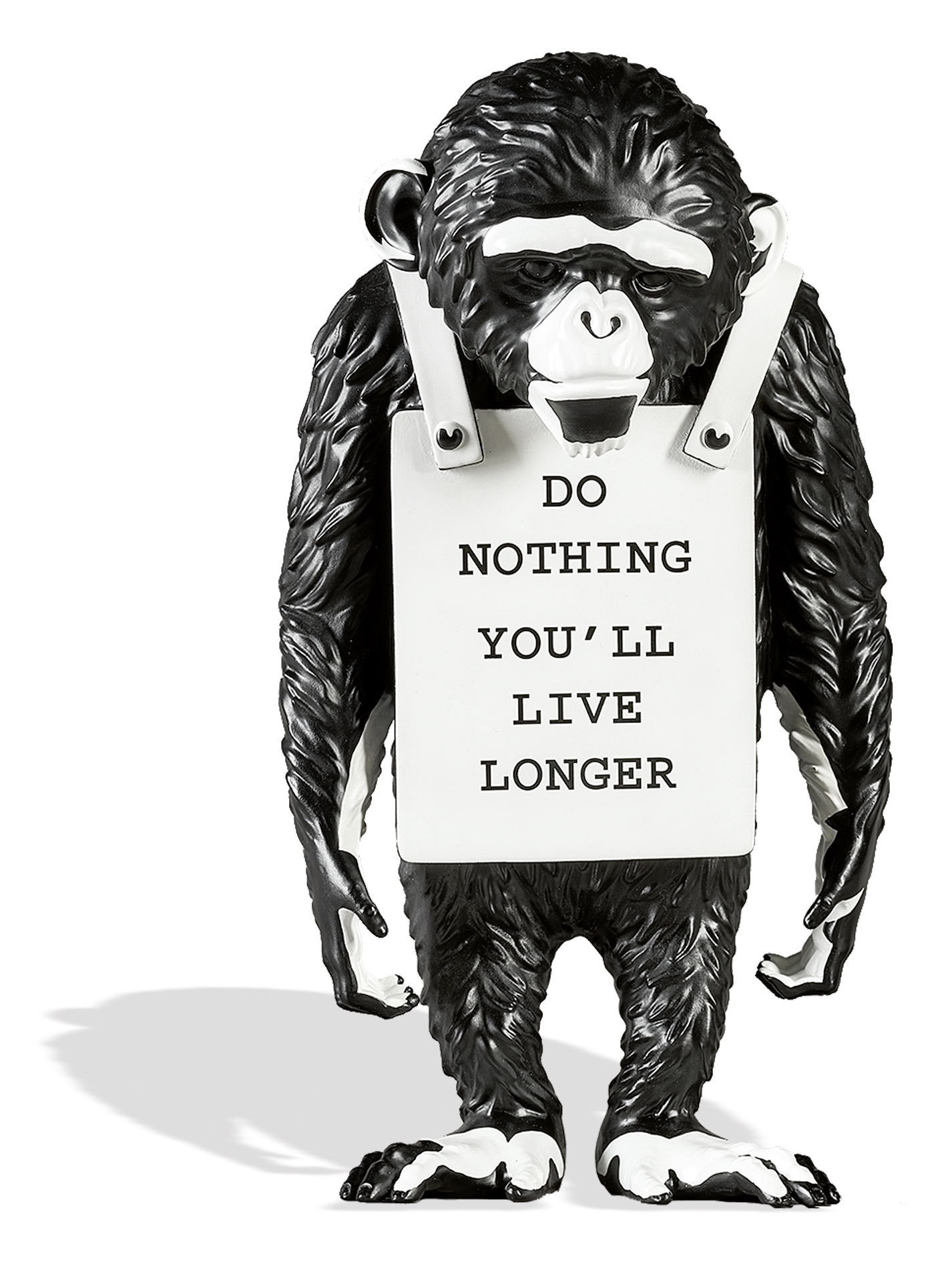 Banksy | after. Monkey Sign - Do Nothing You'll Live Longer (2016