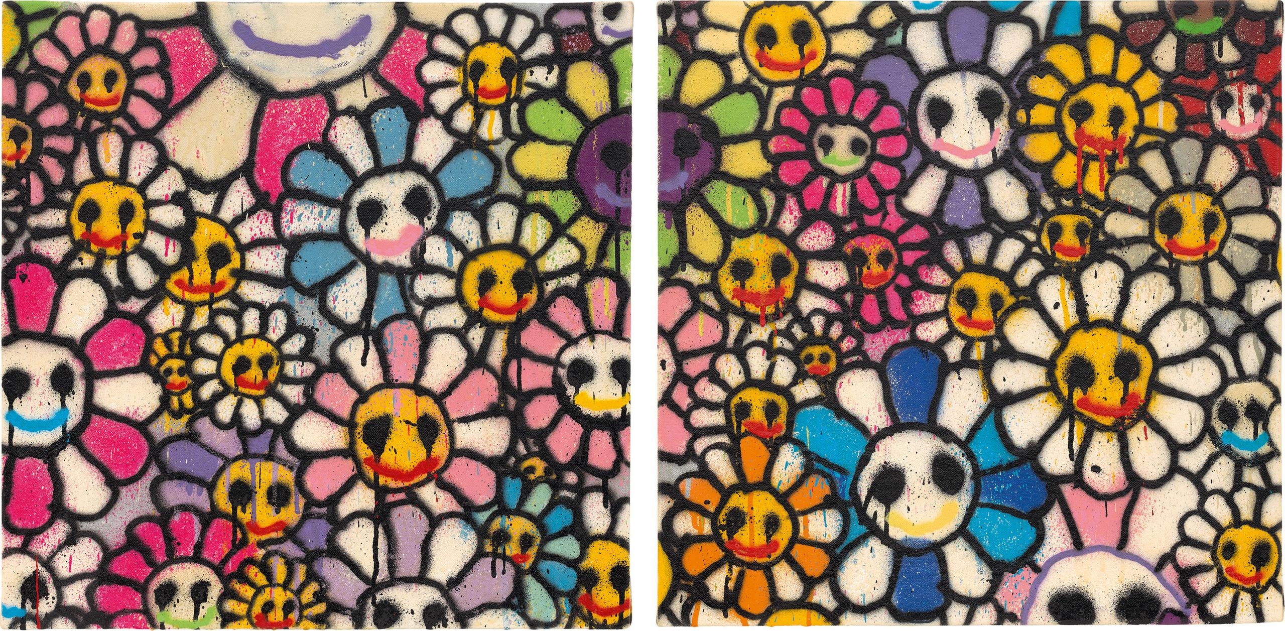 MADSAKI | Two Works: (I) Homage To Takashi Murakami Flowers HK#C ...