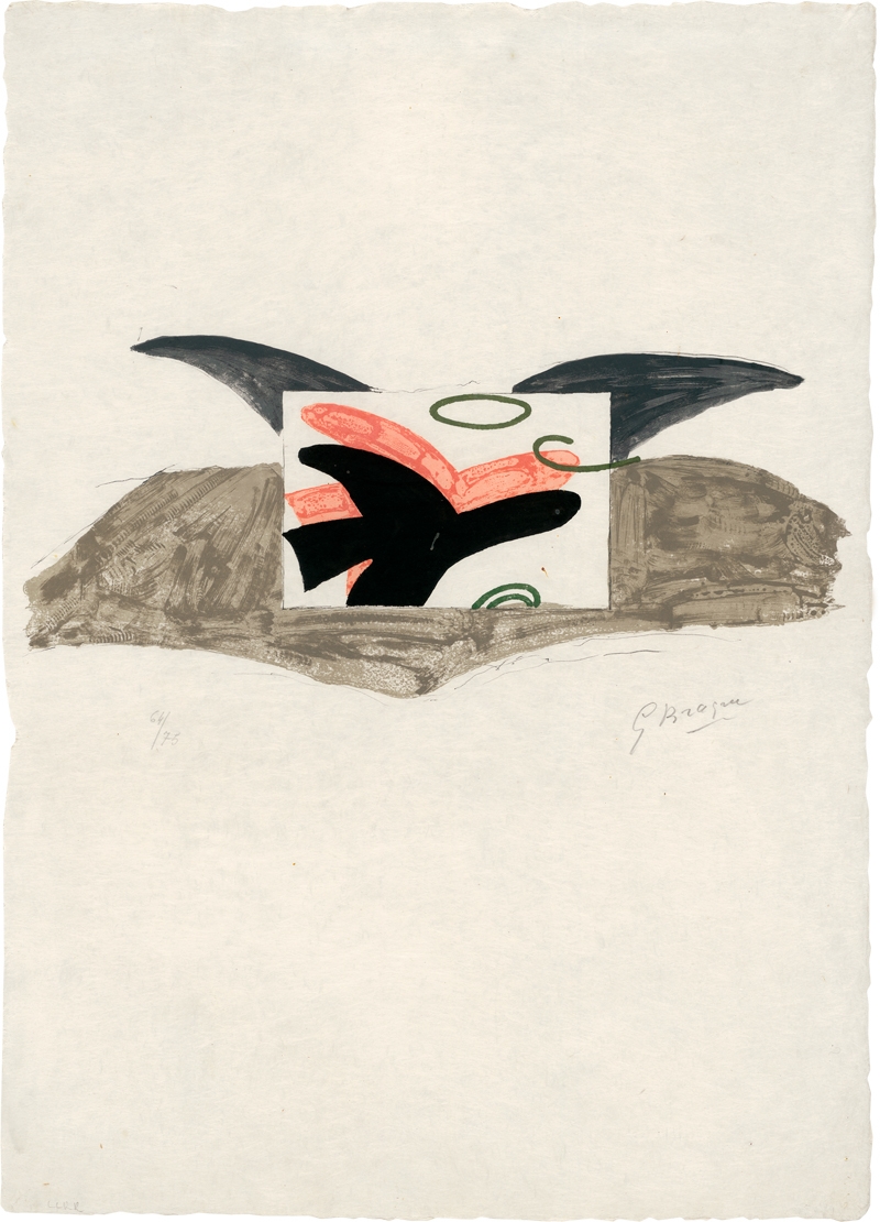 Valnød ulv Sæt tøj væk Georges Braque | Plakat für die Ausstellung Georges Braque - René Char  (1963) | MutualArt