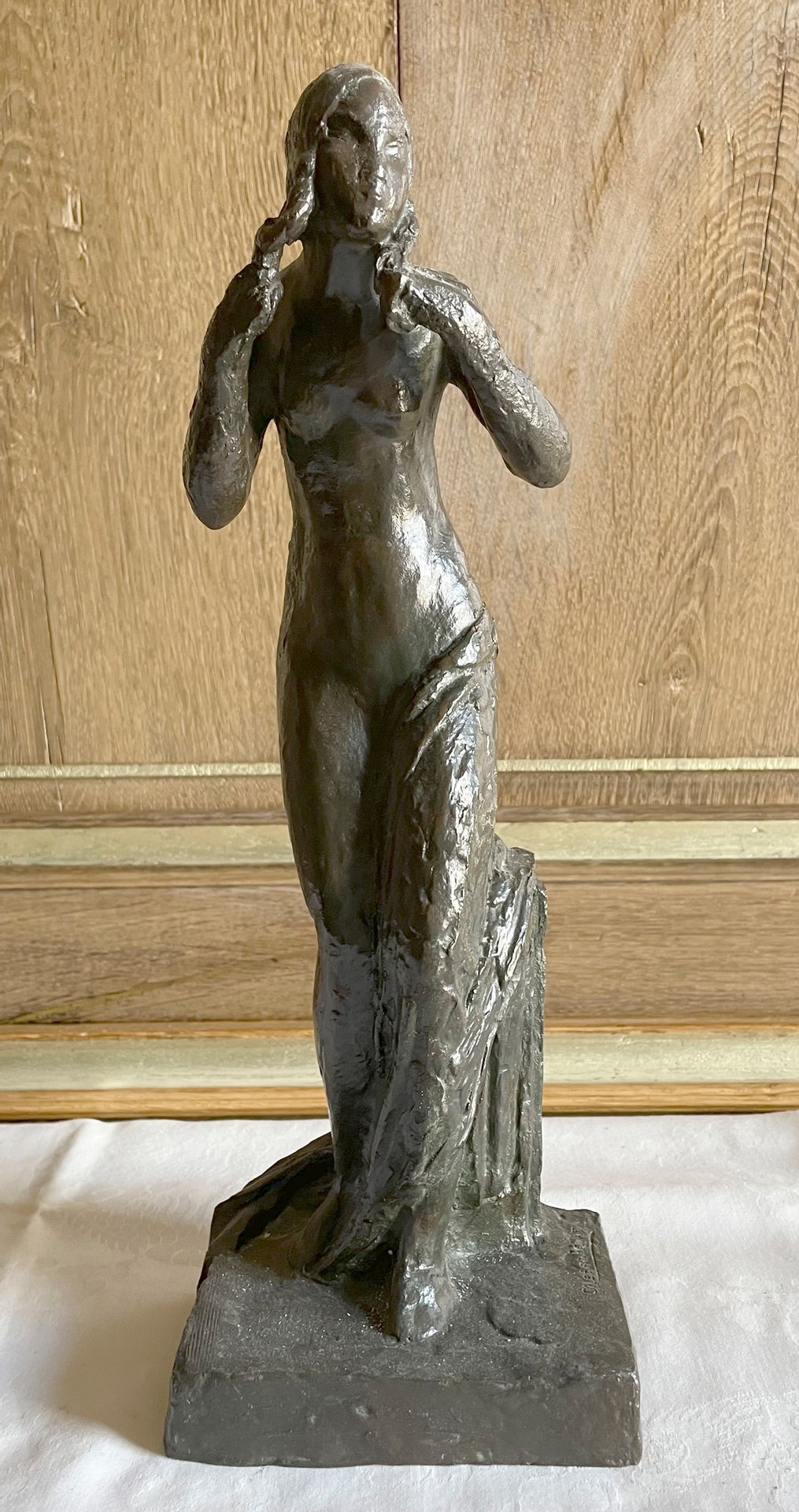 Gilbert Auguste Privat | Naked draped woman | MutualArt
