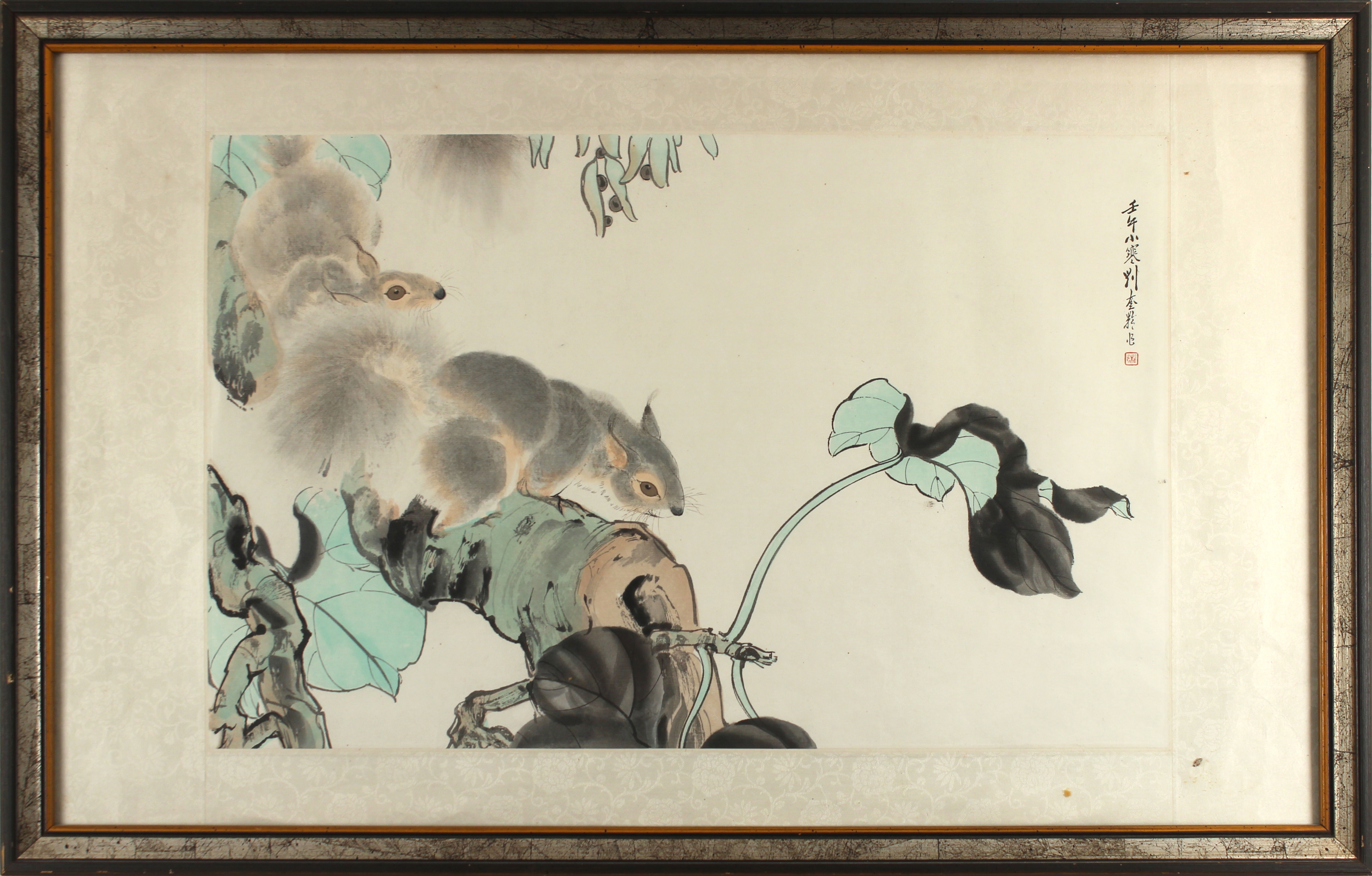 Liu Kuiling | 刘奎龄款松鼠图纸本设色镜框| MutualArt
