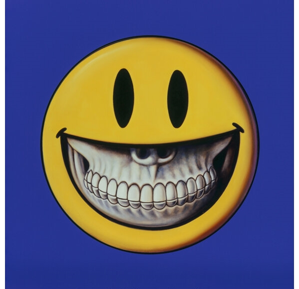 Star Skull - Ron English RonEnglish x ChrisBrown Skull Star Gold