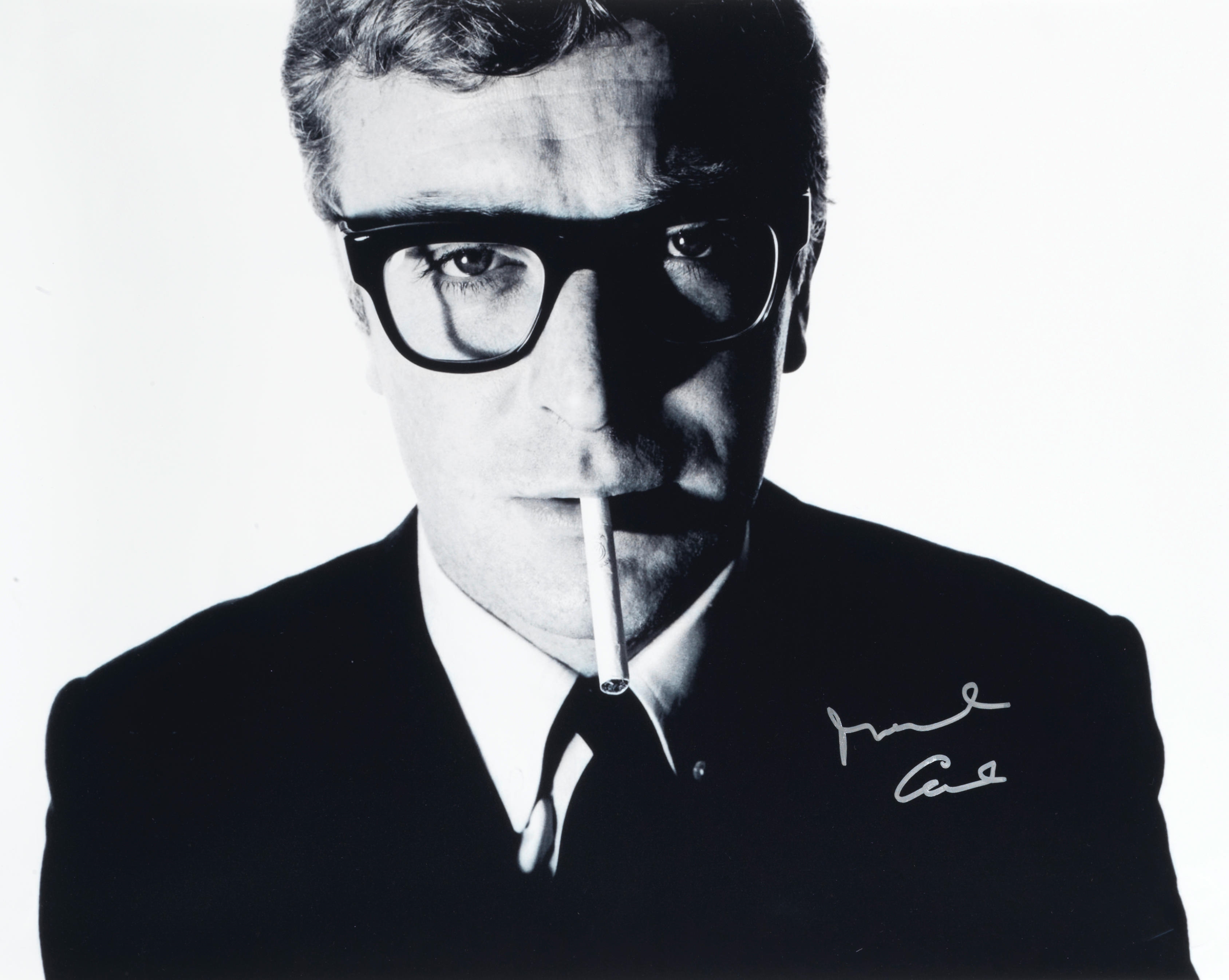 David Bailey | Sir Michael Caine with cigarette