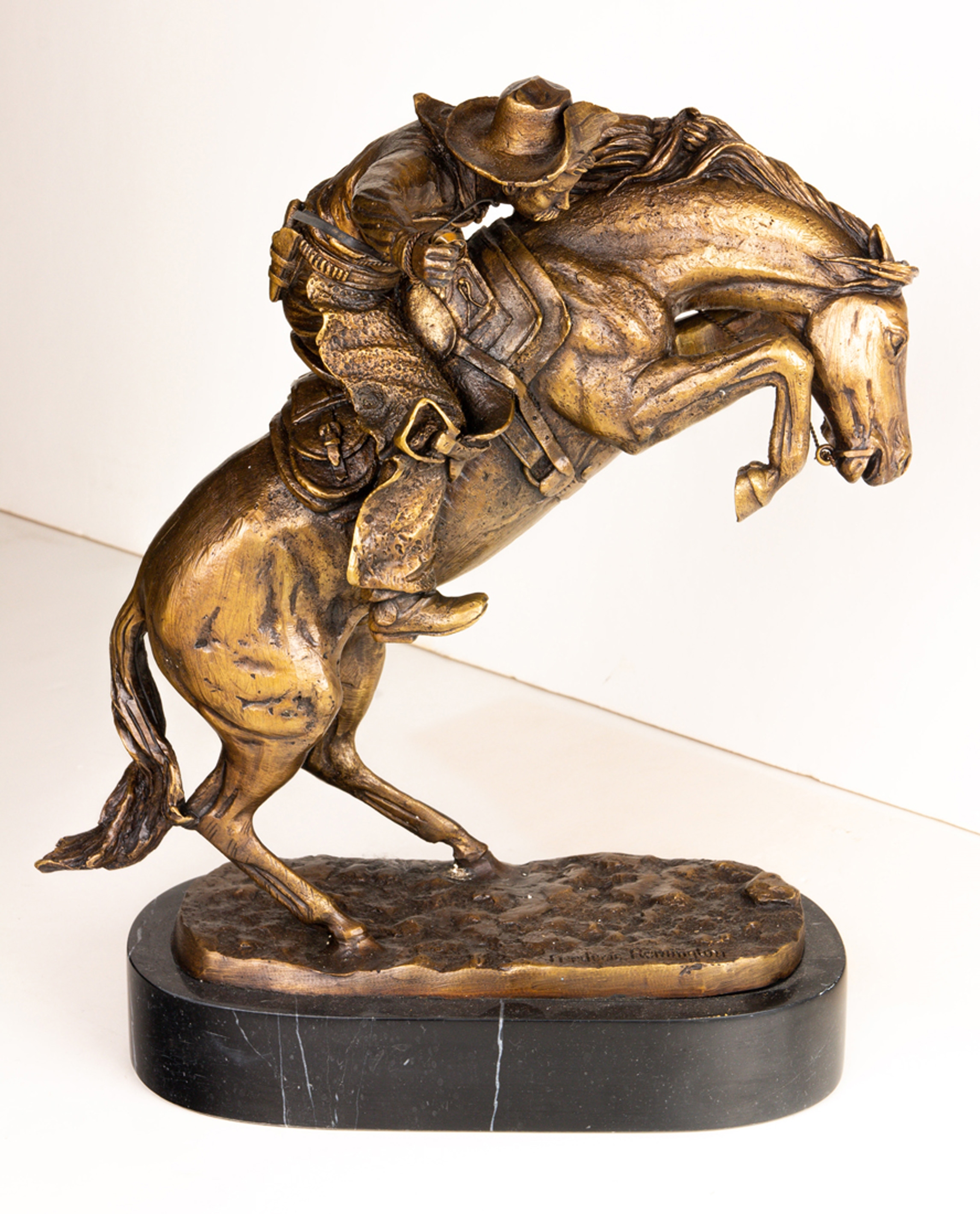 Frederic Remington | Bronco Buster | MutualArt