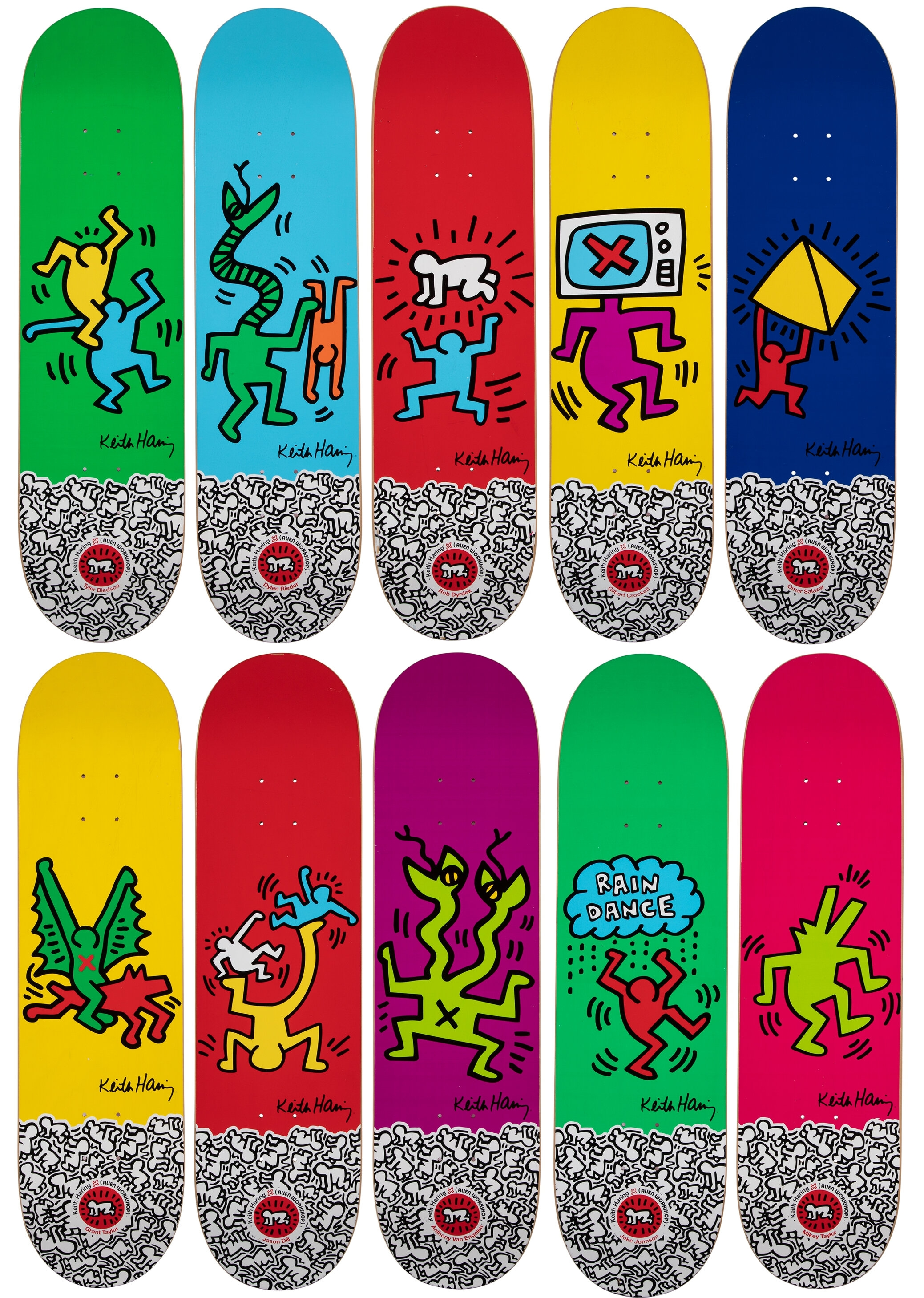 お試し価格！】 Keith Haring×ALIEN WORKSHOP スケートデッキ スケート