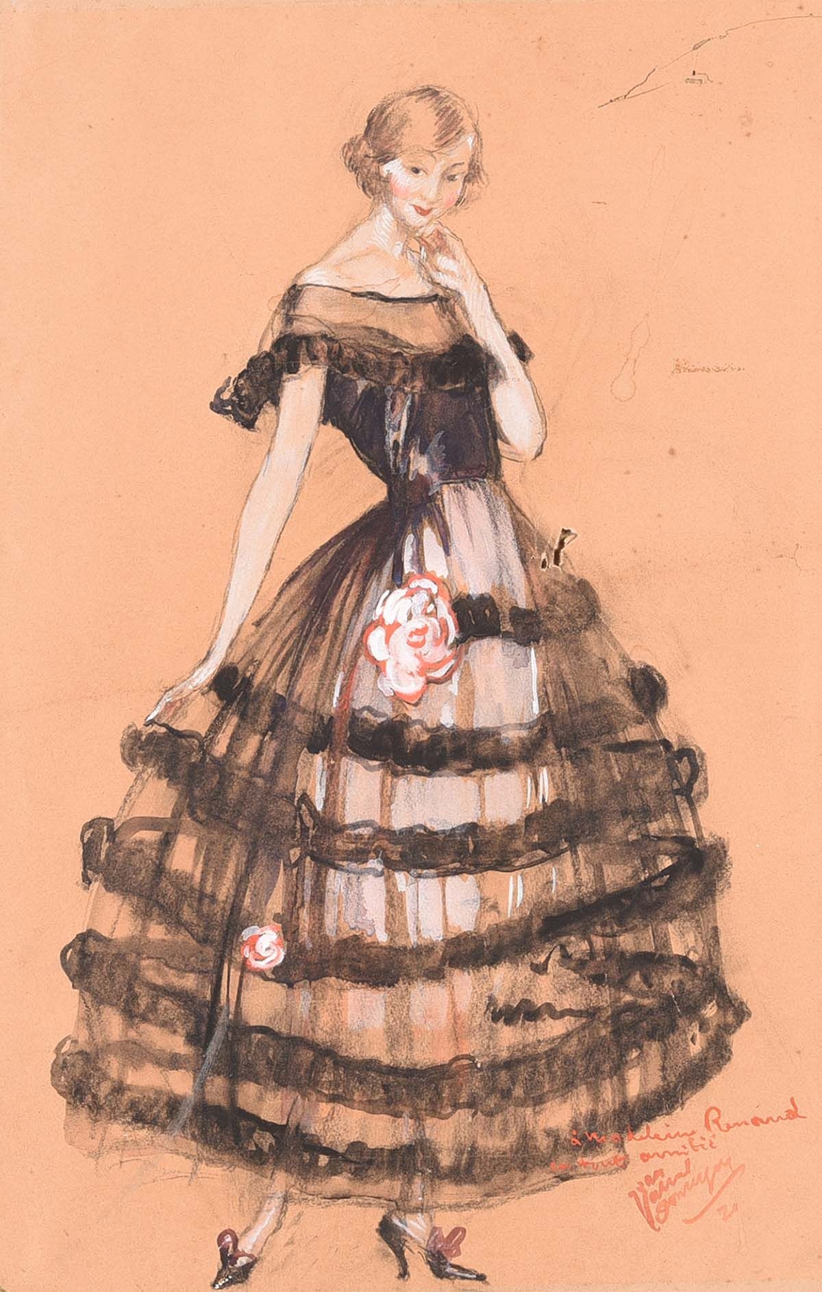 victorian dresses drawings