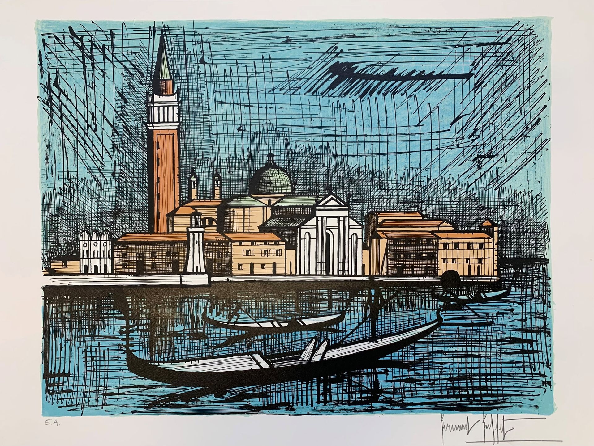 Bernard Buffet | VENISE, ISOLA DI SAN GIORGIO (1986) | MutualArt 