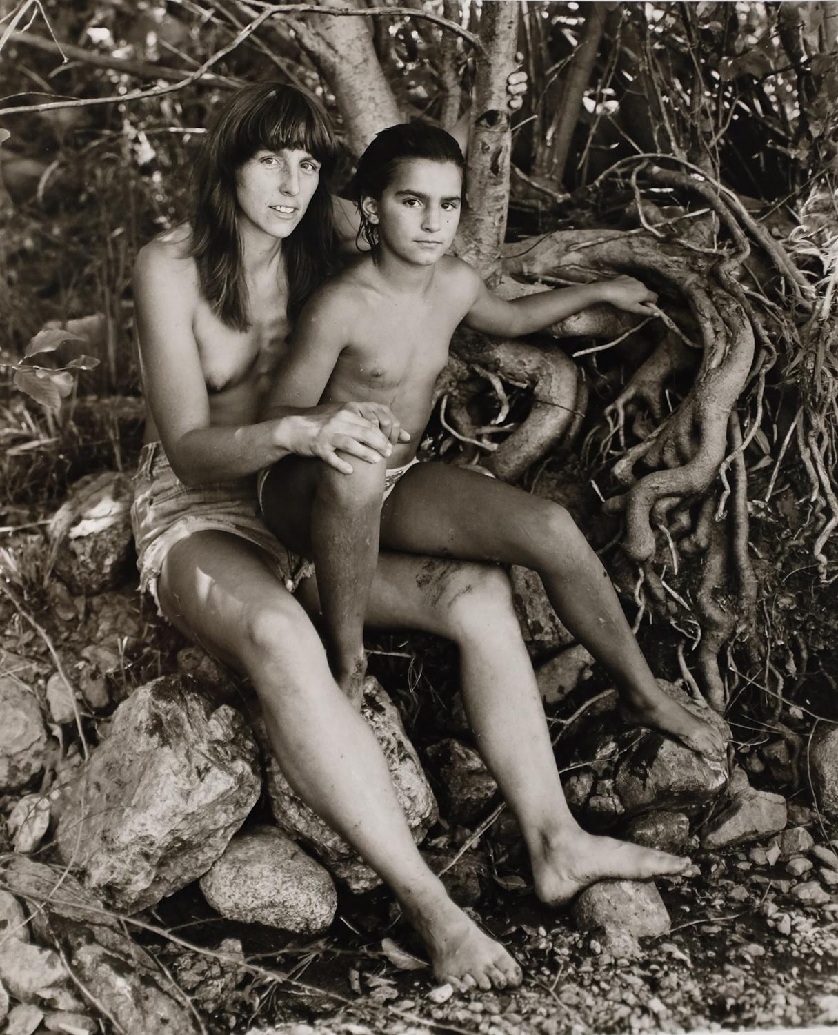nude photography jock sturges Jock Sturges | Woman and girl sitting by tree | MutualArt