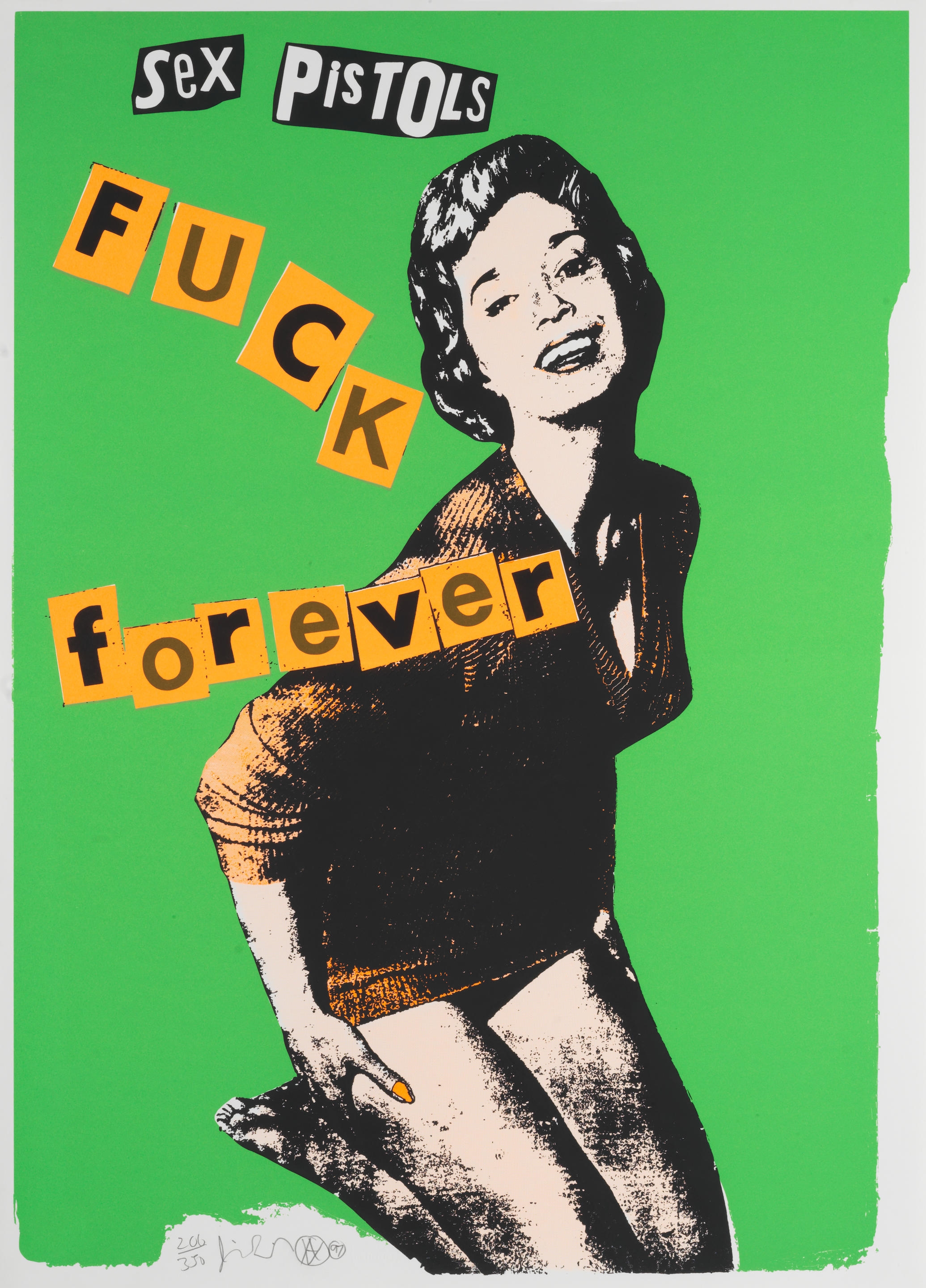 Jamie Reid | Sex Pistols: Fuck Forever (Green Colourway) (1997