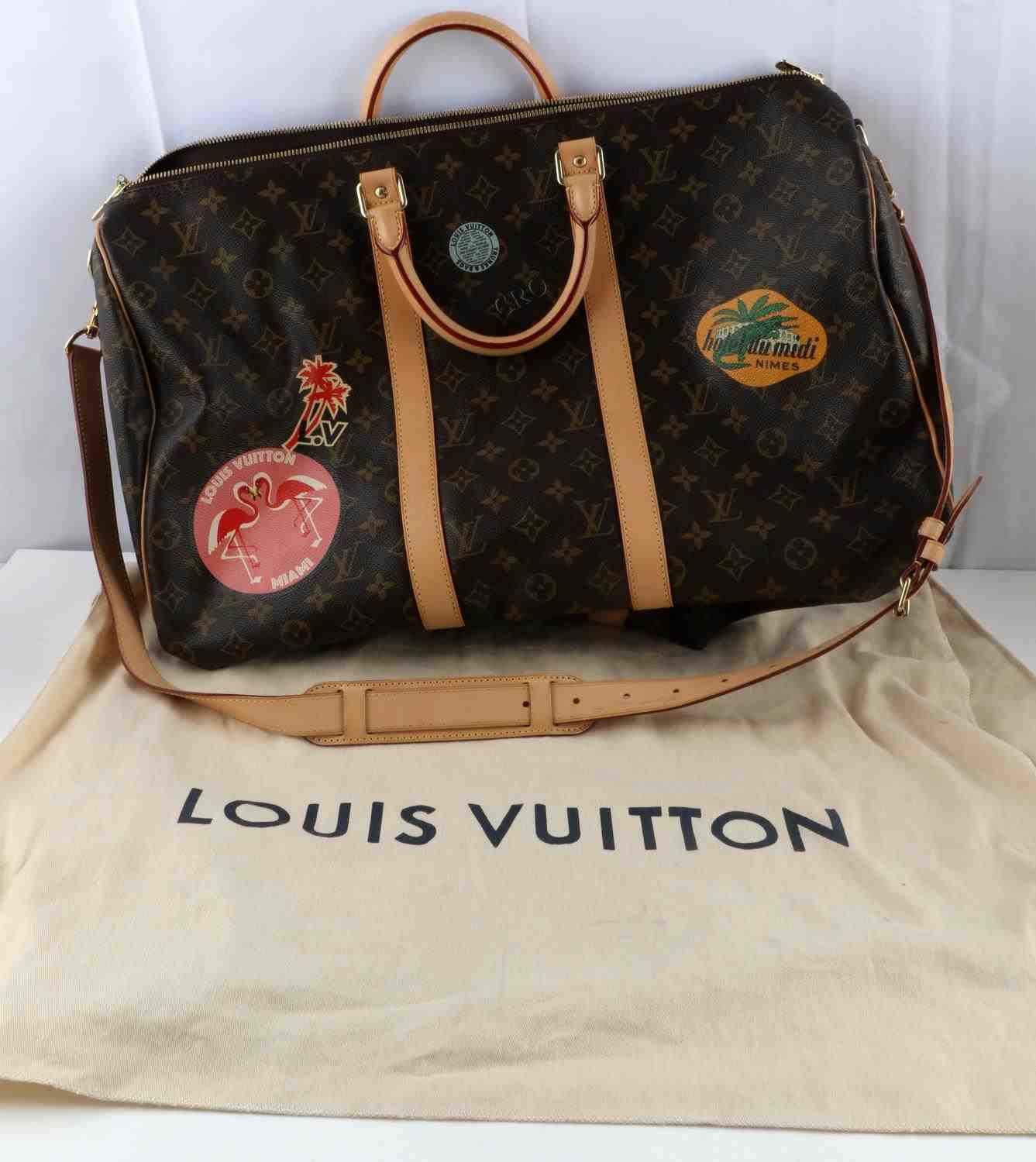 Louis Vuitton Brown Monogram Coated Canvas & Vachetta Leather