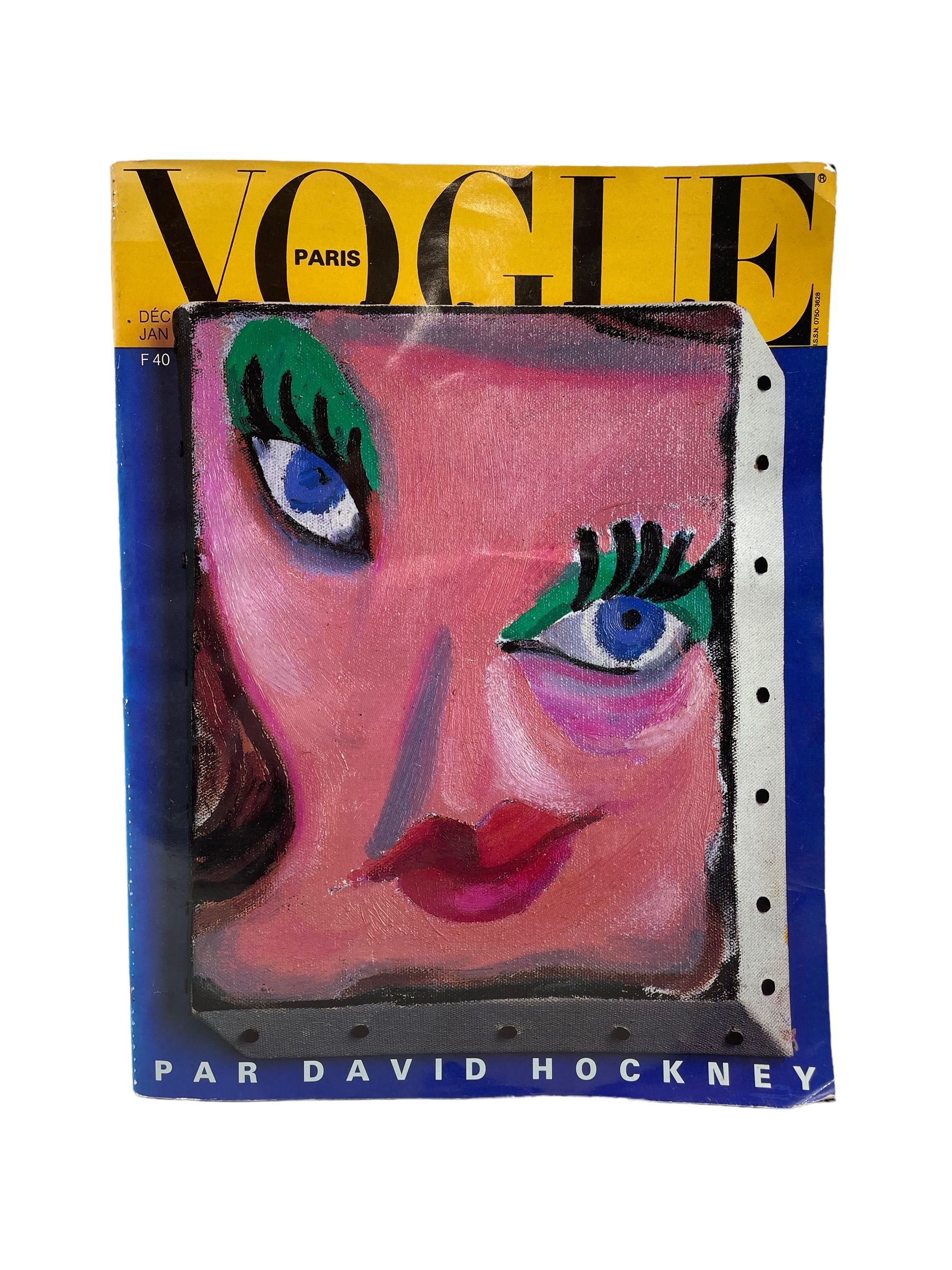 David Hockney | A copy of Vogue, Paris no. 662 December 1985