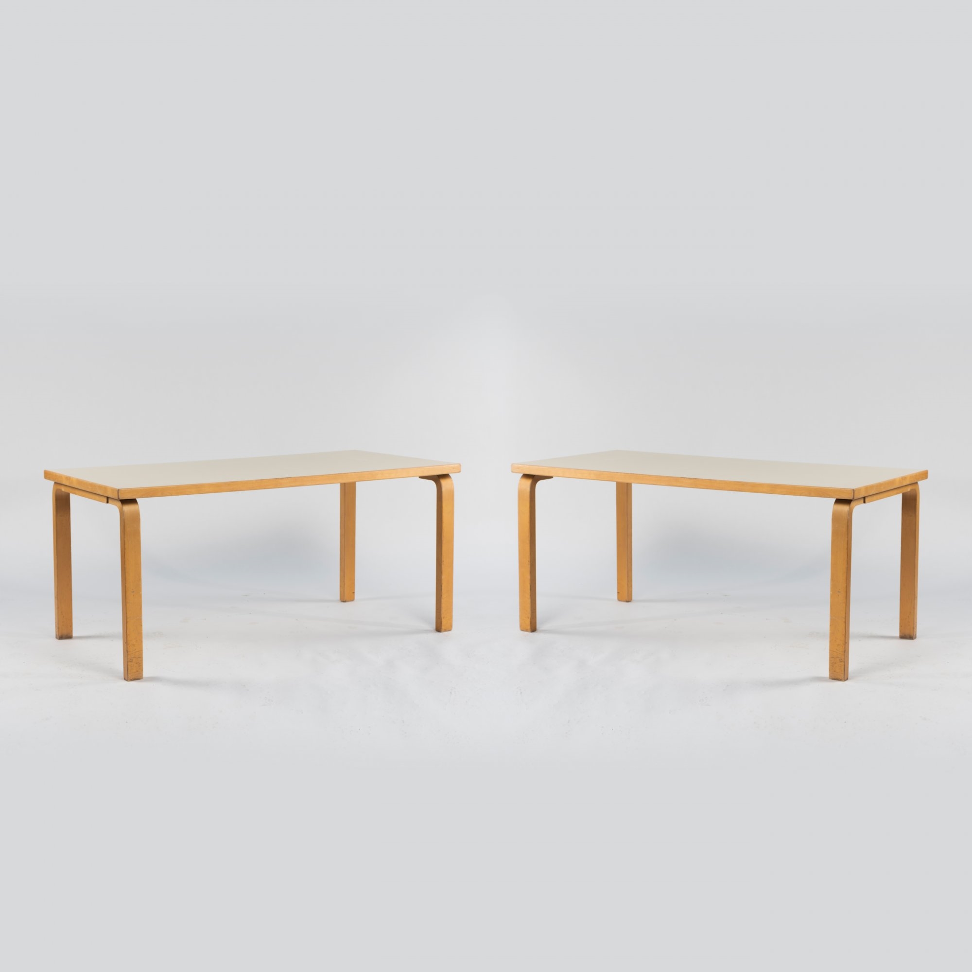 Artek Aalto table 100x60 cm, birch - yellow