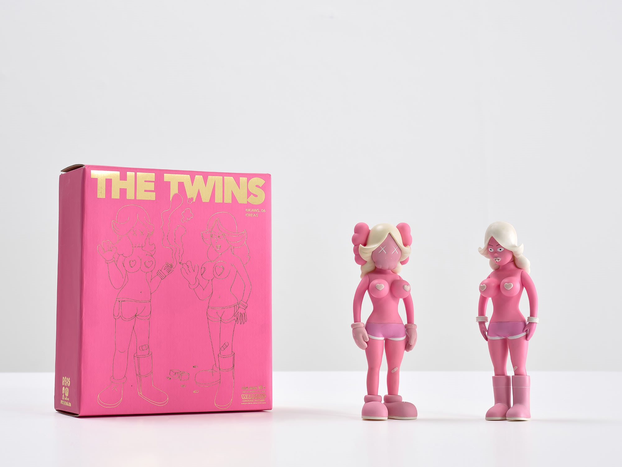 KAWS | THE TWINS (PINK) (2006) | MutualArt