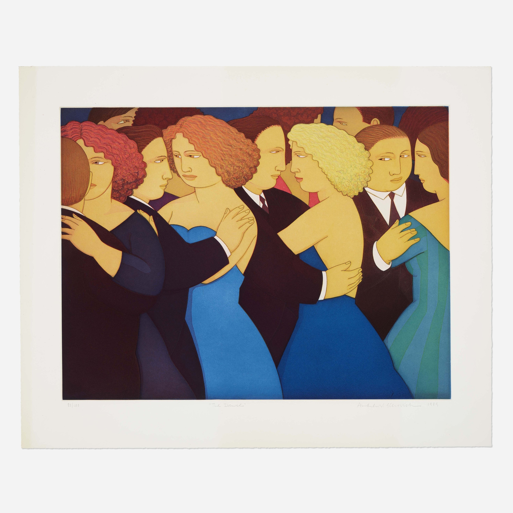 Andrew Stevovich「THE DANCE」1989年 アクアチント Andrew Stevovich | The Dance (1989) | MutualArt
