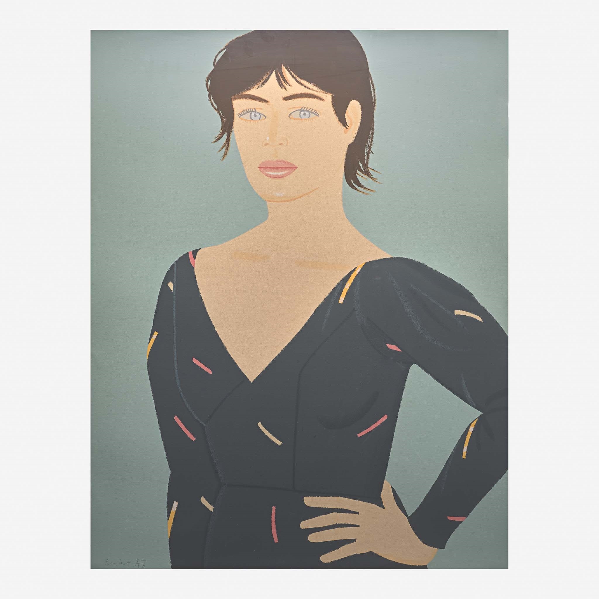 alex katz grey dress Alex Katz | Gray Dress (Laura) (1992)