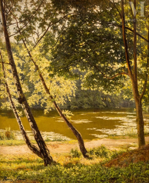 Henri Biva, Lumière d'été sur l'étang