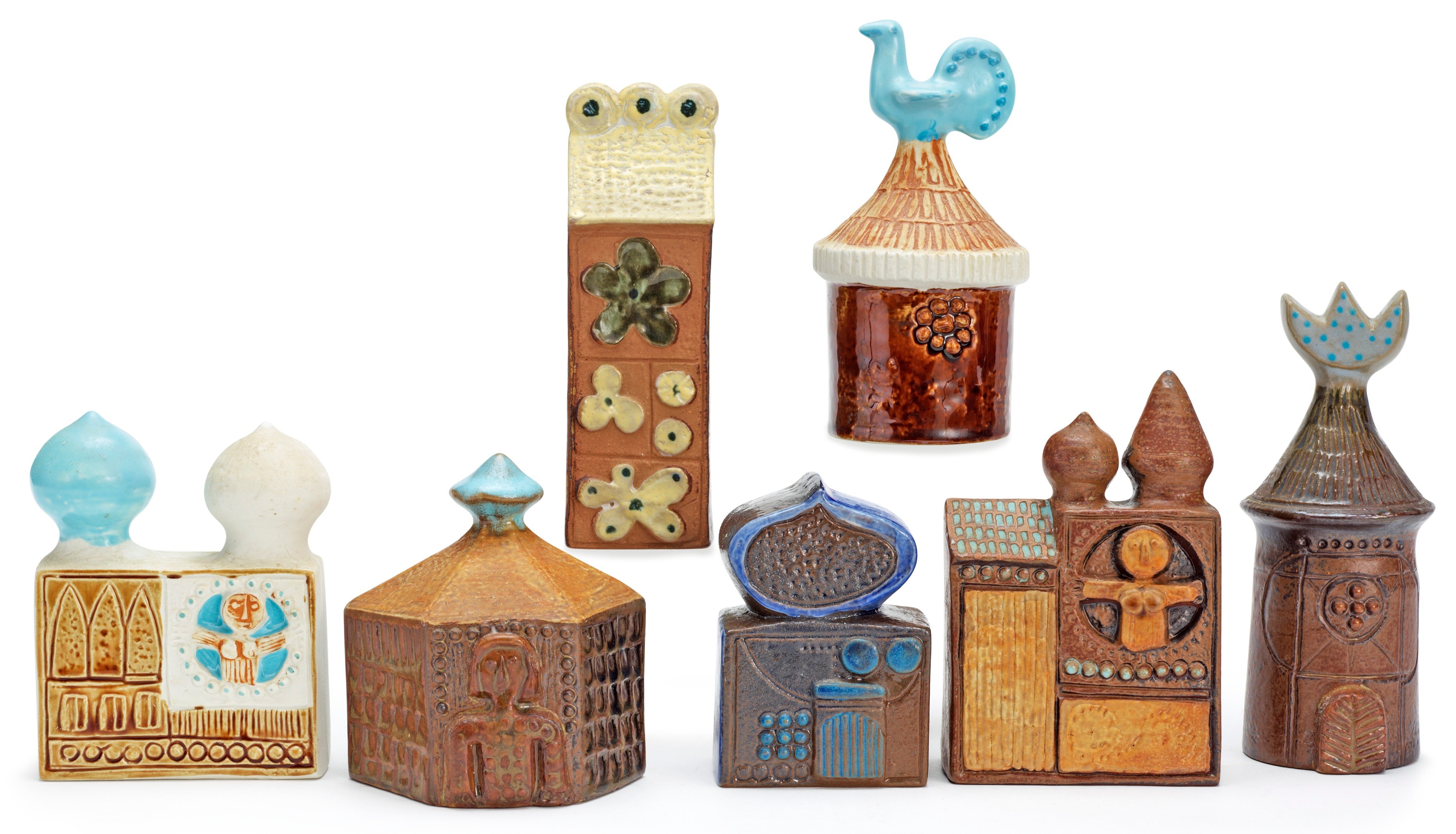 置物 BERTIL VALLIEN Bagdad Gustavsberg Bertil Vallien | A Bertil Vallien set of seven stoneware
