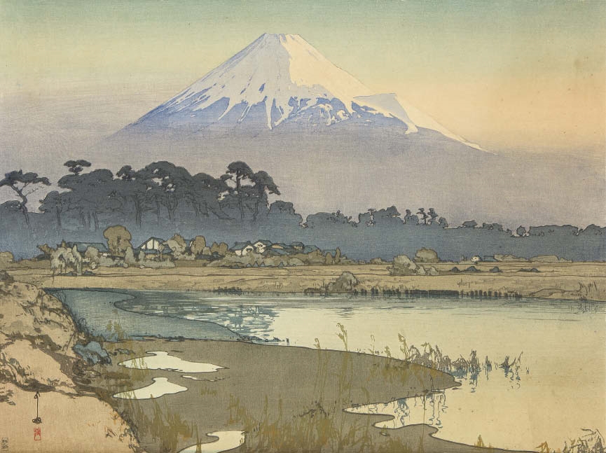 Hiroshi Yoshida | Sunrise from TEN VIEWS OF FUJI | MutualArt