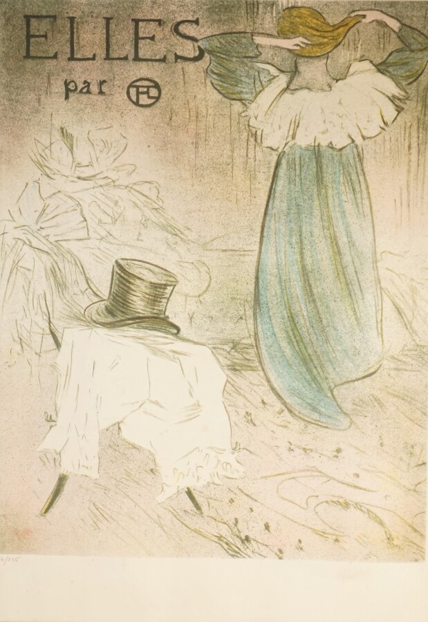Henri de Toulouse-Lautrec, Elles (portfolio cover)