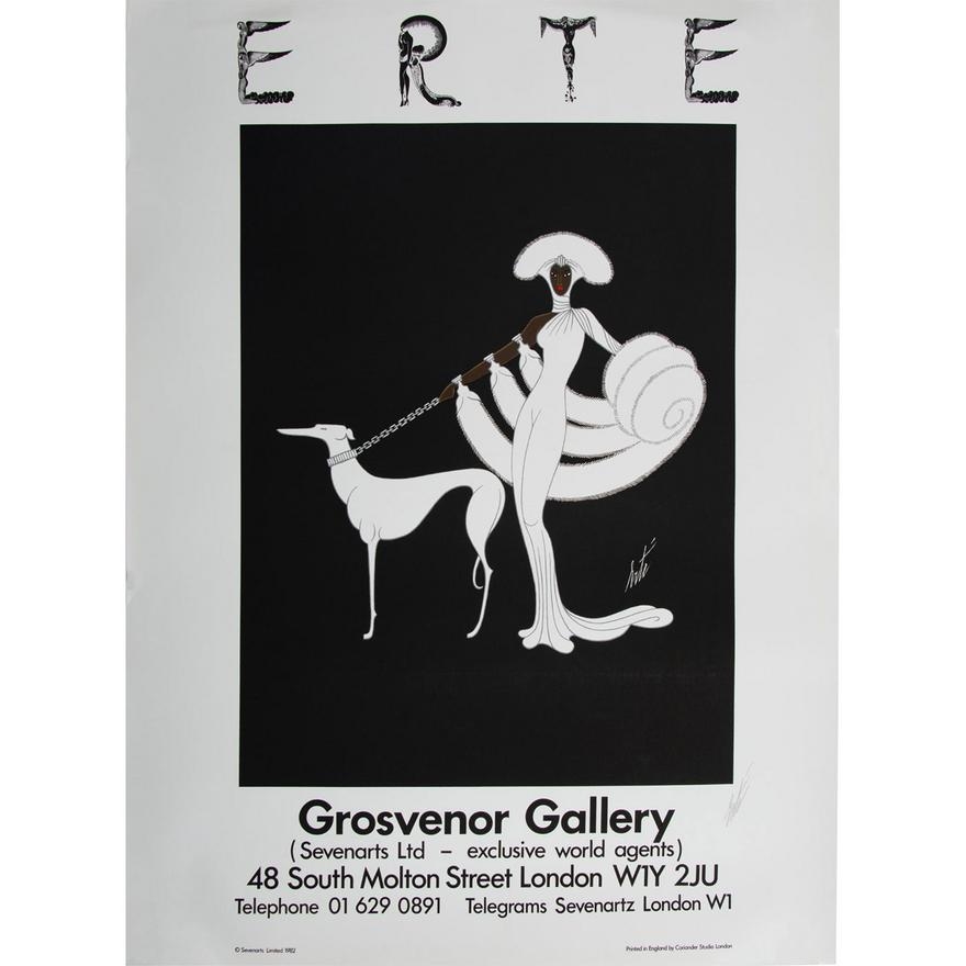 Erté | EBONY IN WHITE | MutualArt