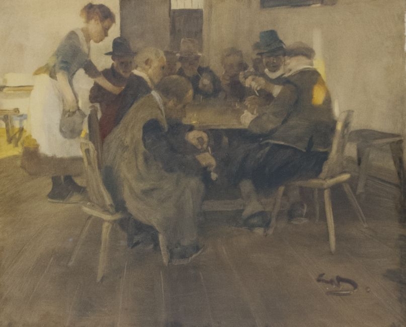 Wilhelm Schreuer, Company at the table