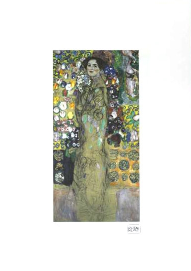 Gustav Klimt【リアムンクの肖像III】lithograph直筆サイン File:Portrait of Ria Munk III, by Gustav Klimt, 1917
