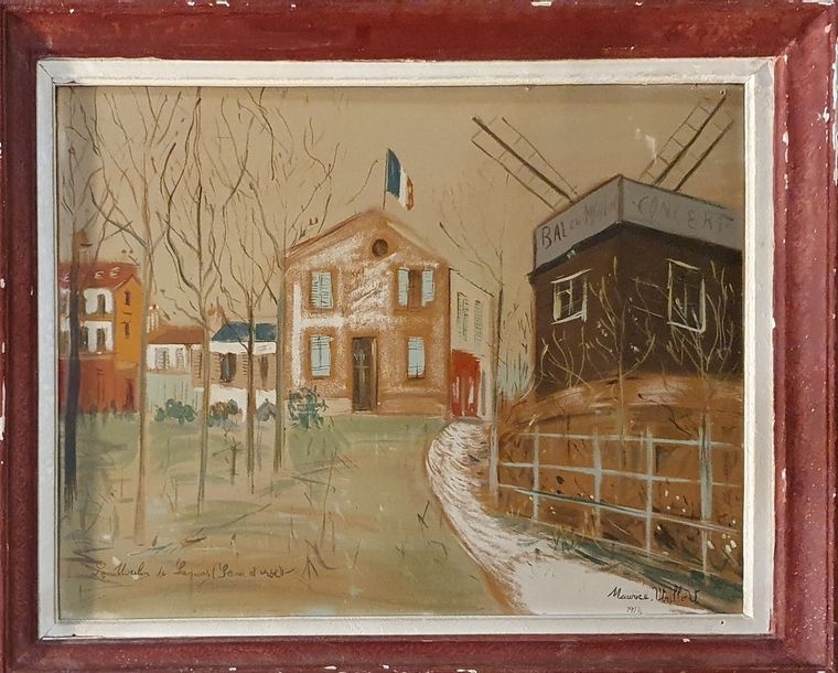 Maurice Utrillo、LANNOIS(SEINE ET OISE) MAURICE UTRILLO | SANNOIS (SEINE ET OISE) | Impressionist