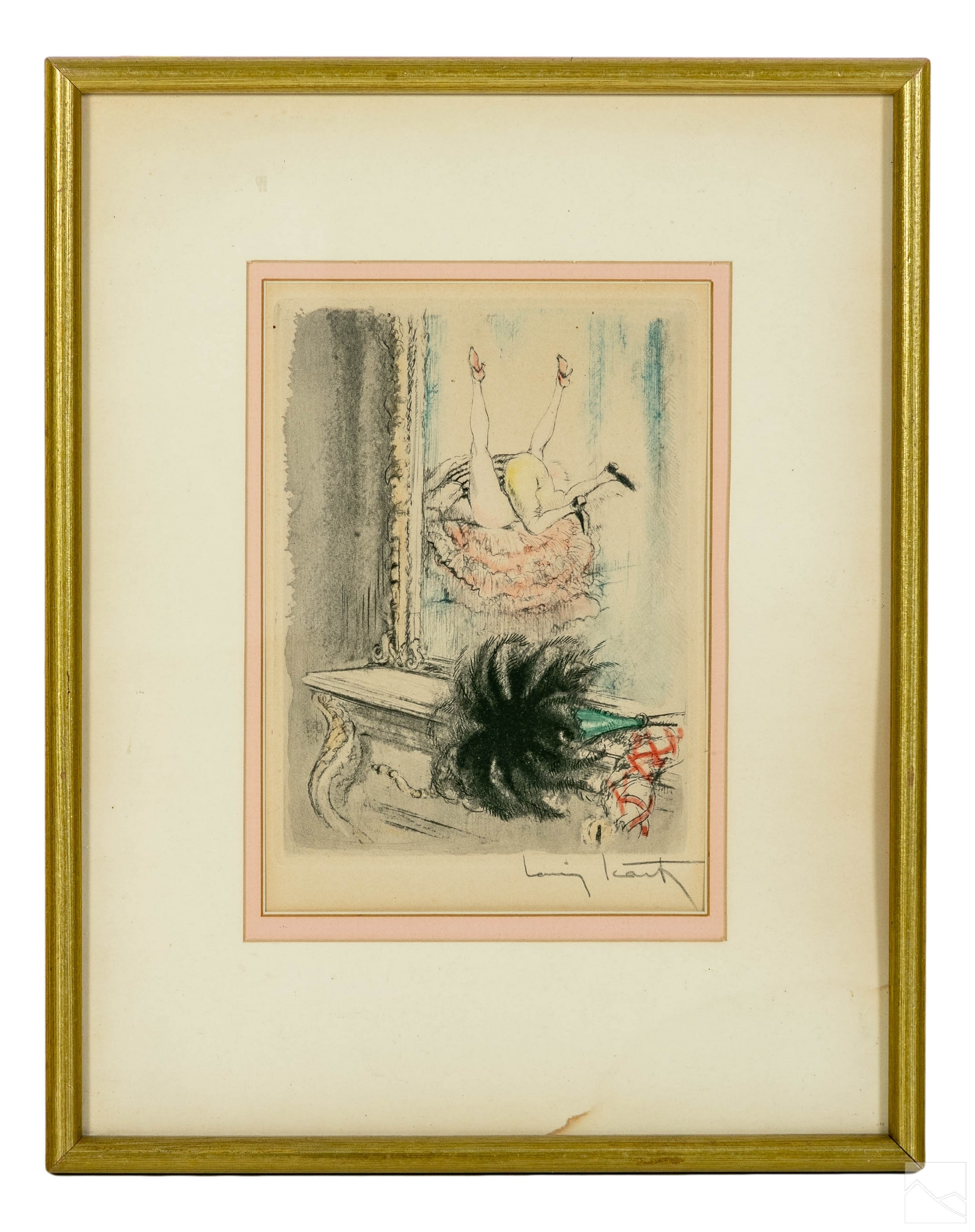 Louis Icart | A whimsical figural erotic Art Deco work with male