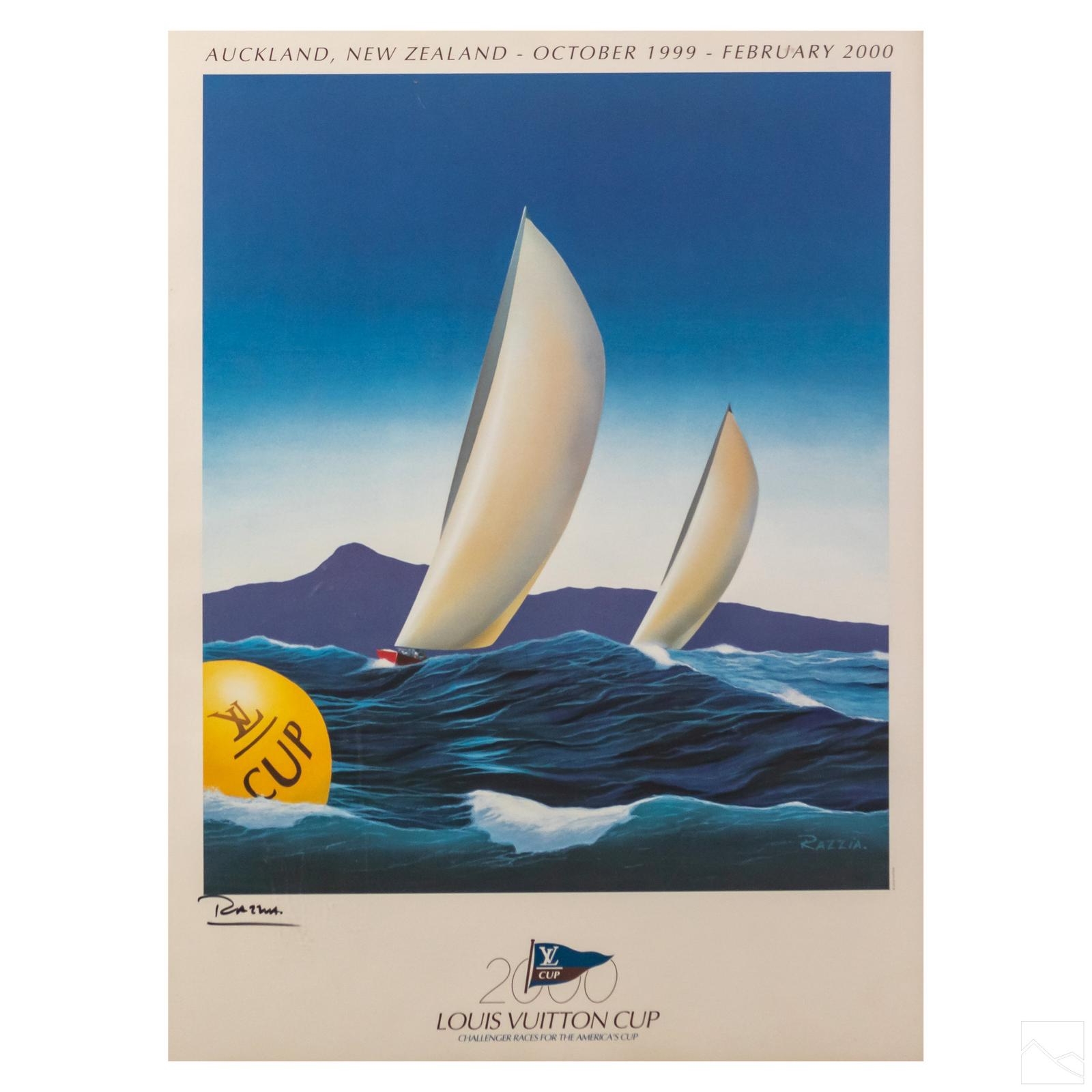 2002 Louis Vuitton Cup 2002 Auckland - Razzia Original Vintage Poster