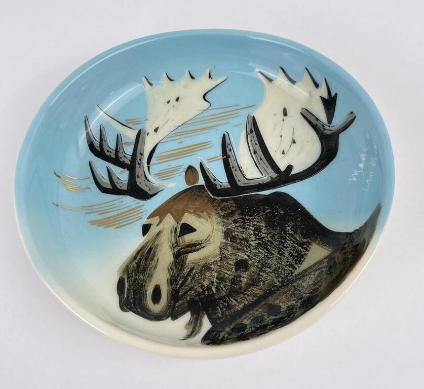 Sascha Brastoff, Sascha Brastoff California Ceramics Moose Dish