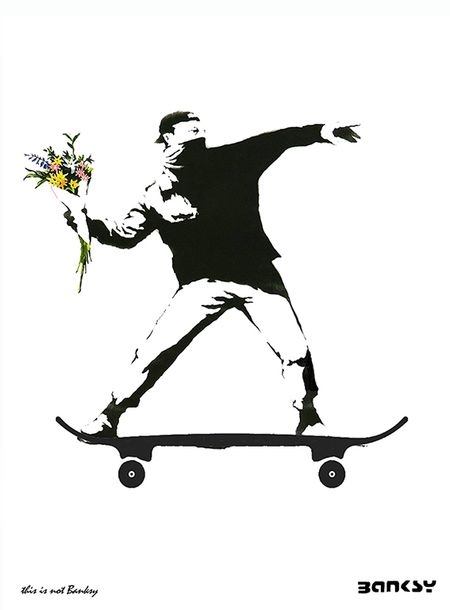 BANKSY スケートボード FLOWER BOMBER 6th Banksy BOMBER FLOWER 通販