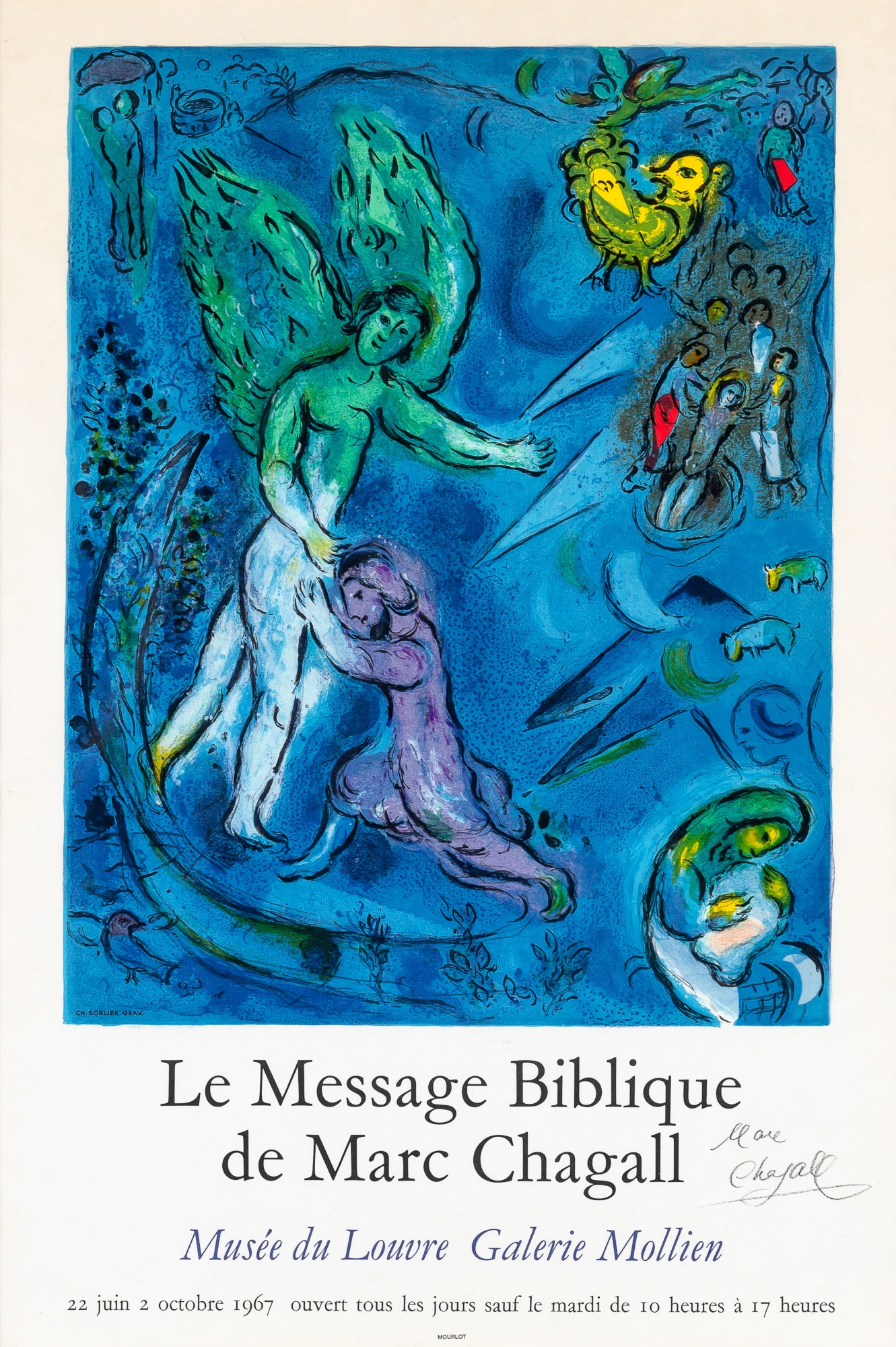 LE MESSAGE BIBLIQUE MARC CHAGALL シャガール Lot - Le Message Biblique de Marc Chagall Poster