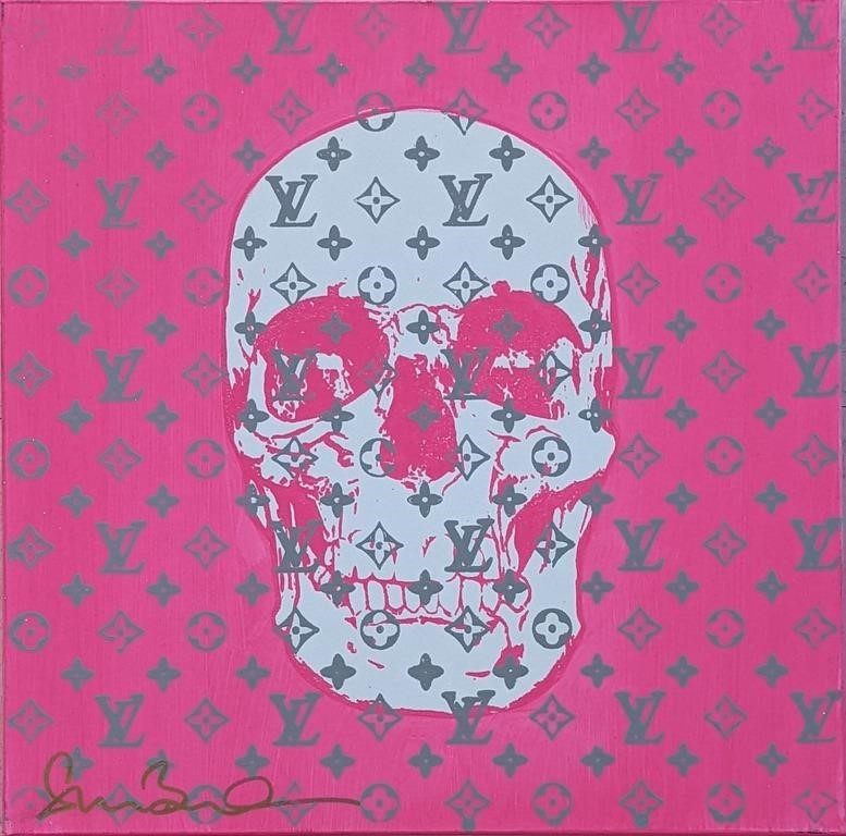 Robert Rauschenberg, Shane Bowden Original Louis Vuitton Skull Canvas  (2000)