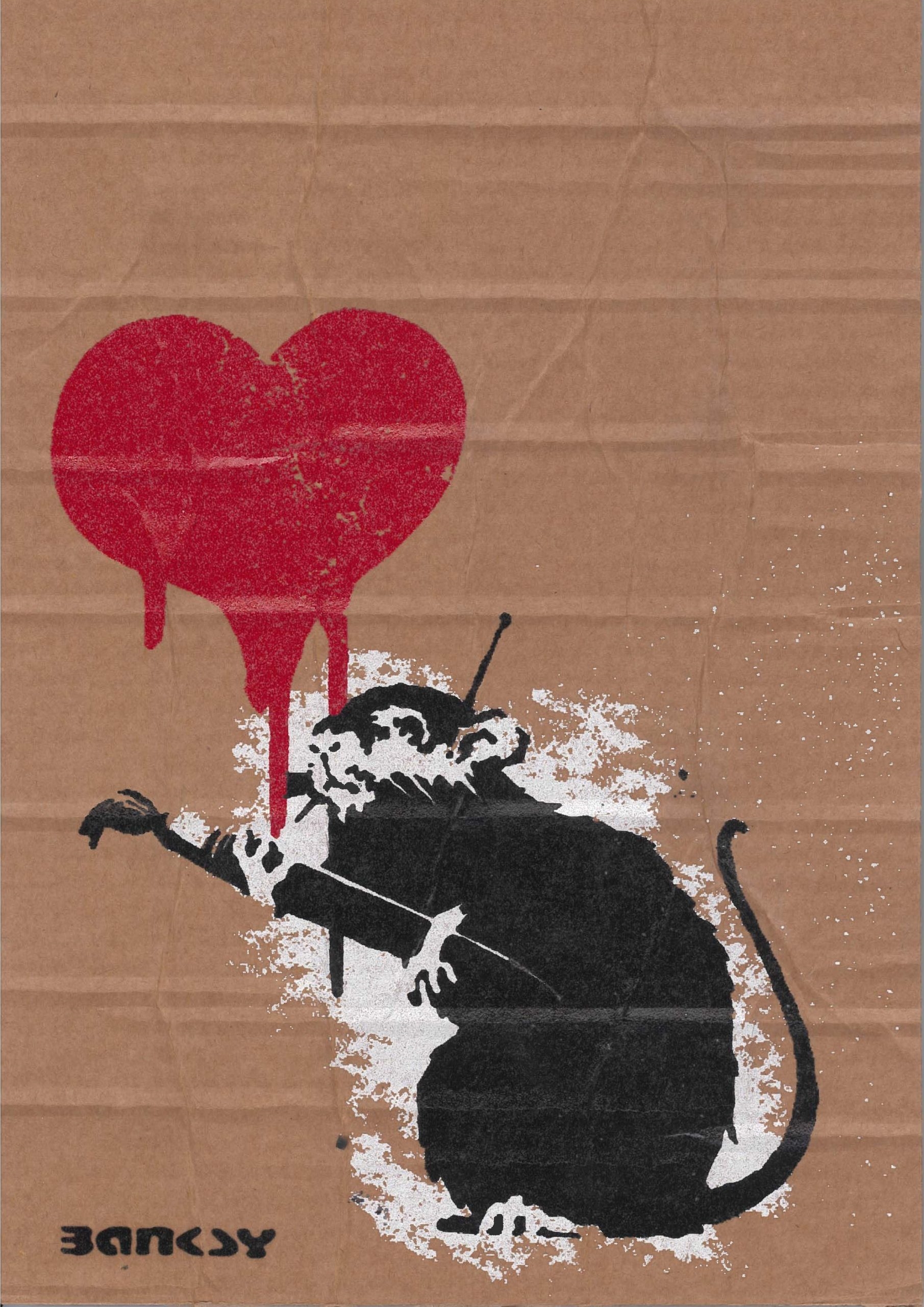 Banksy | love rat | MutualArt