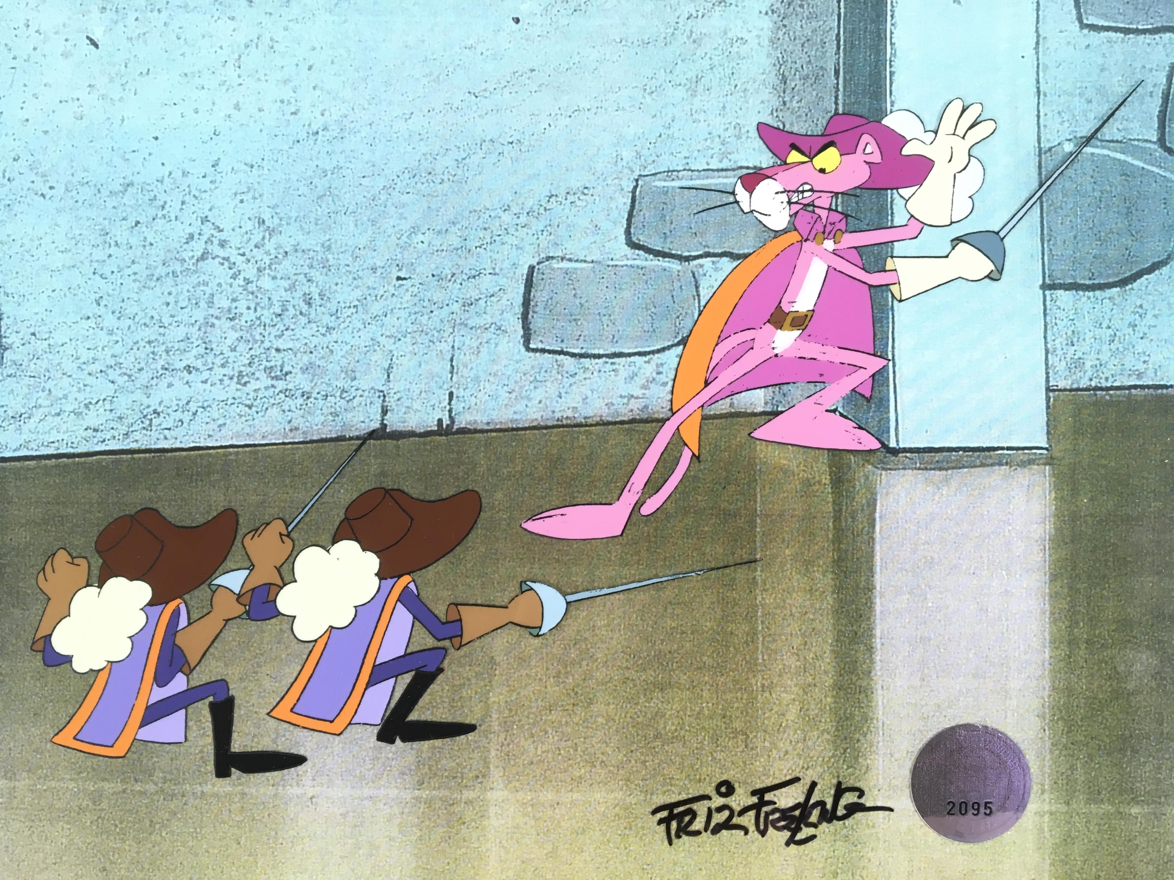 Pink Panther Golf by Friz Freleng (Framed Art Collectibles)