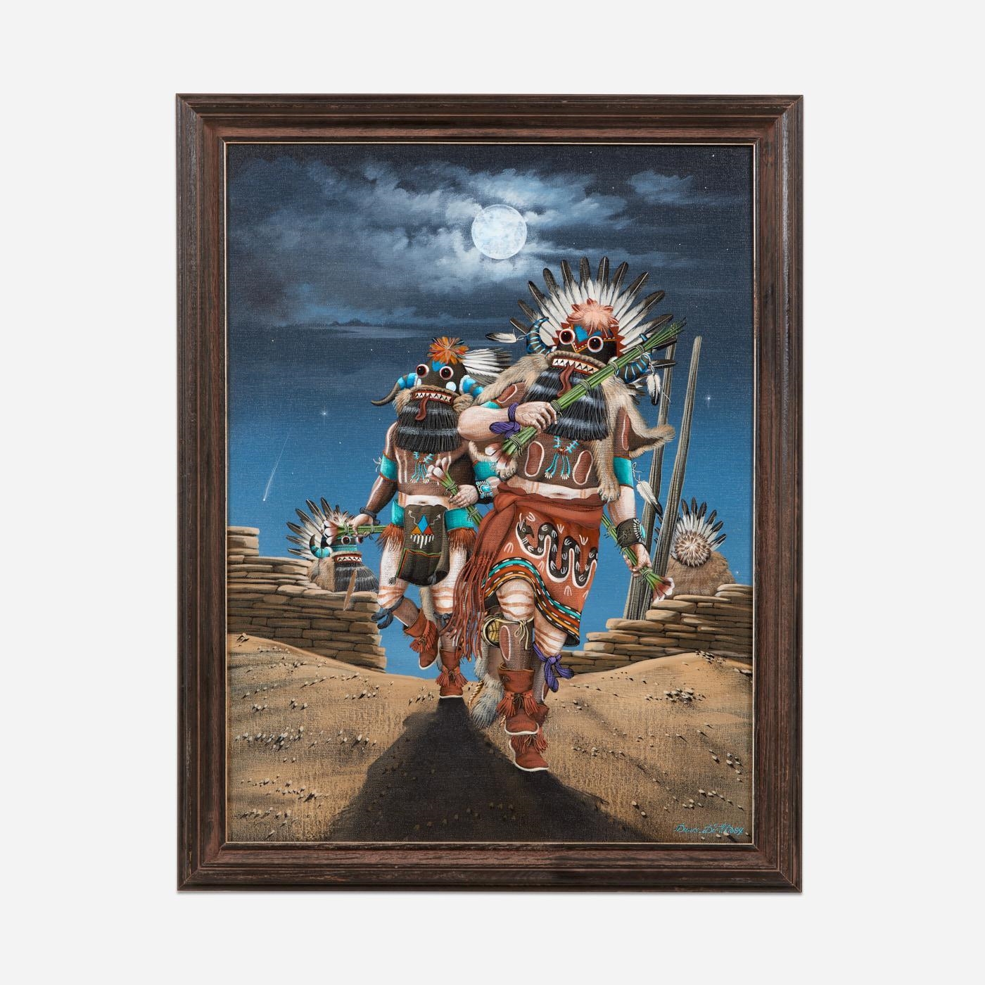 Duane Dishta | Boarded Face - Tii Haori Kachina (Whippers Leaving