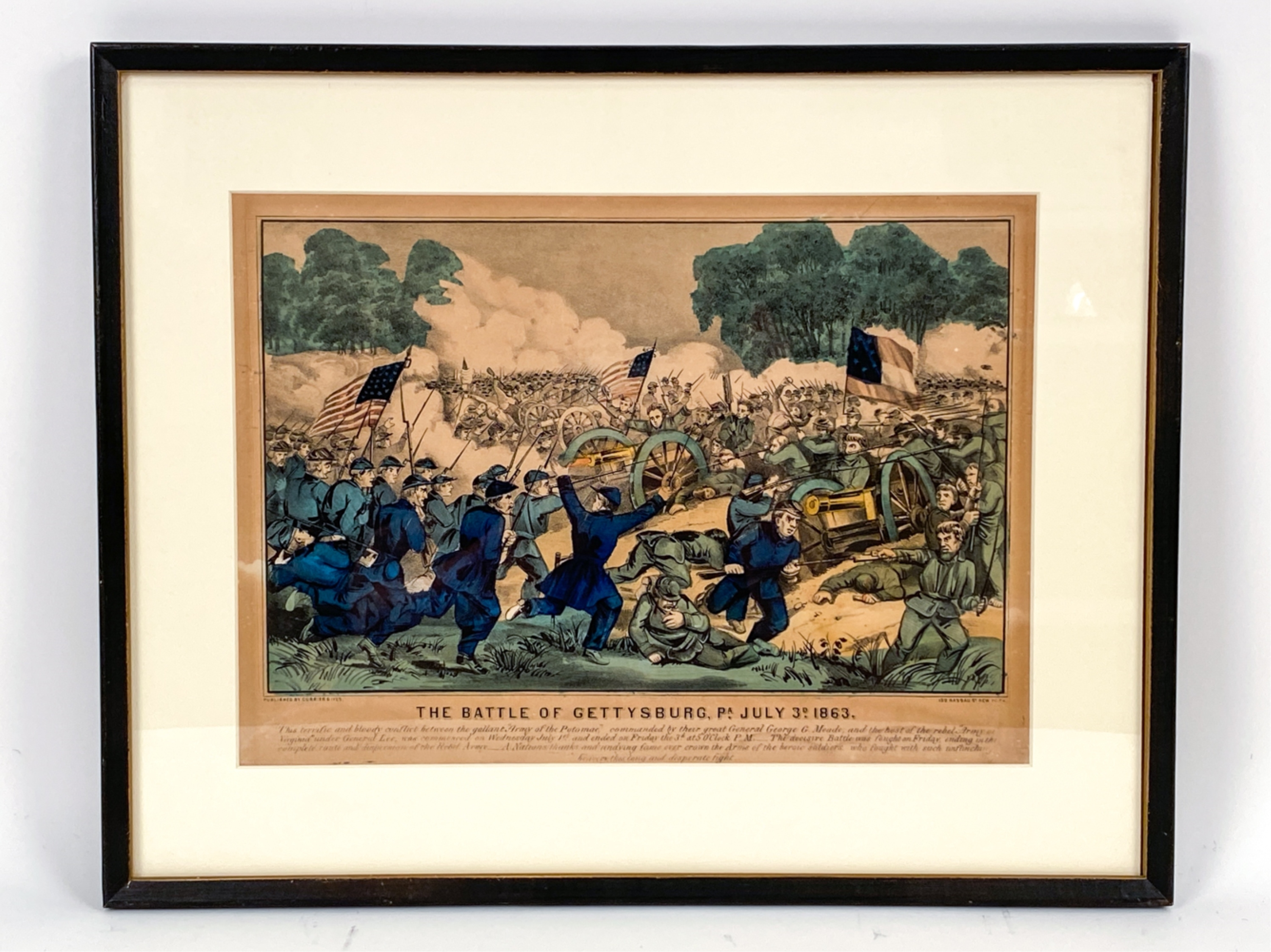 Currier & Ives | BATTLE OF GETTYSBURG | MutualArt