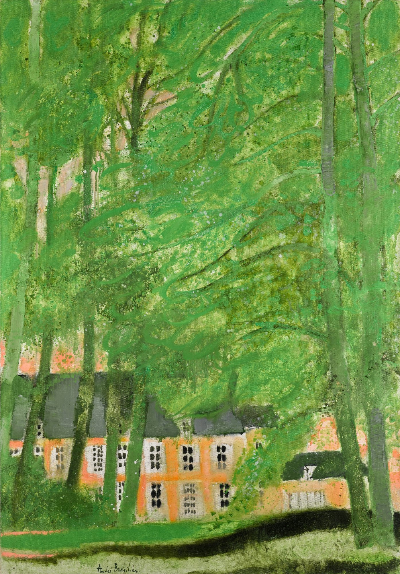 Andre Brasilier | Loupeigne en été (1972) | MutualArt