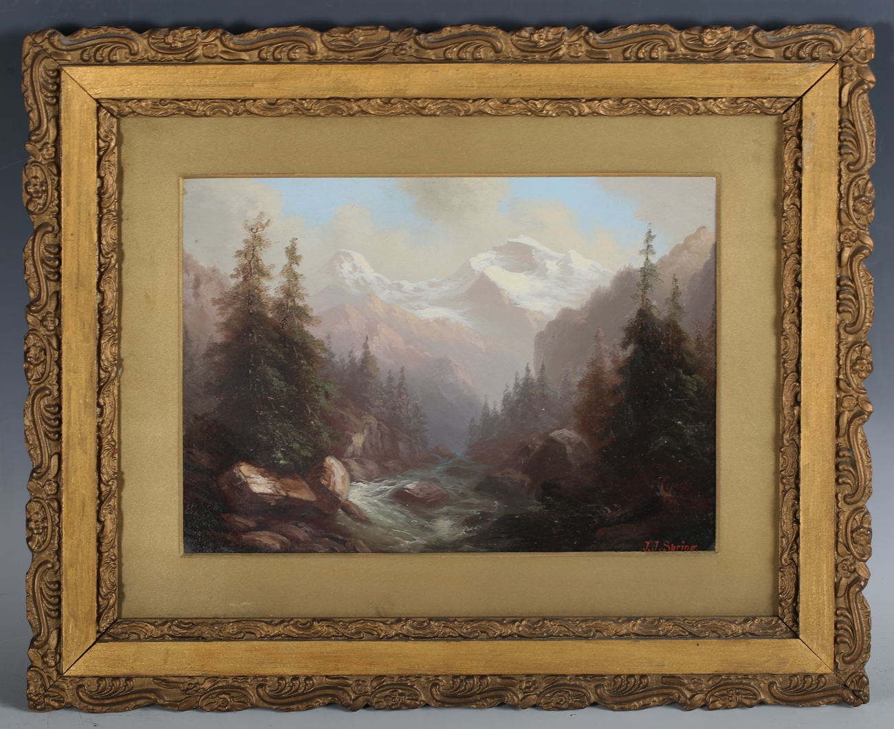J. J. Spring | Alpine River Valley | MutualArt