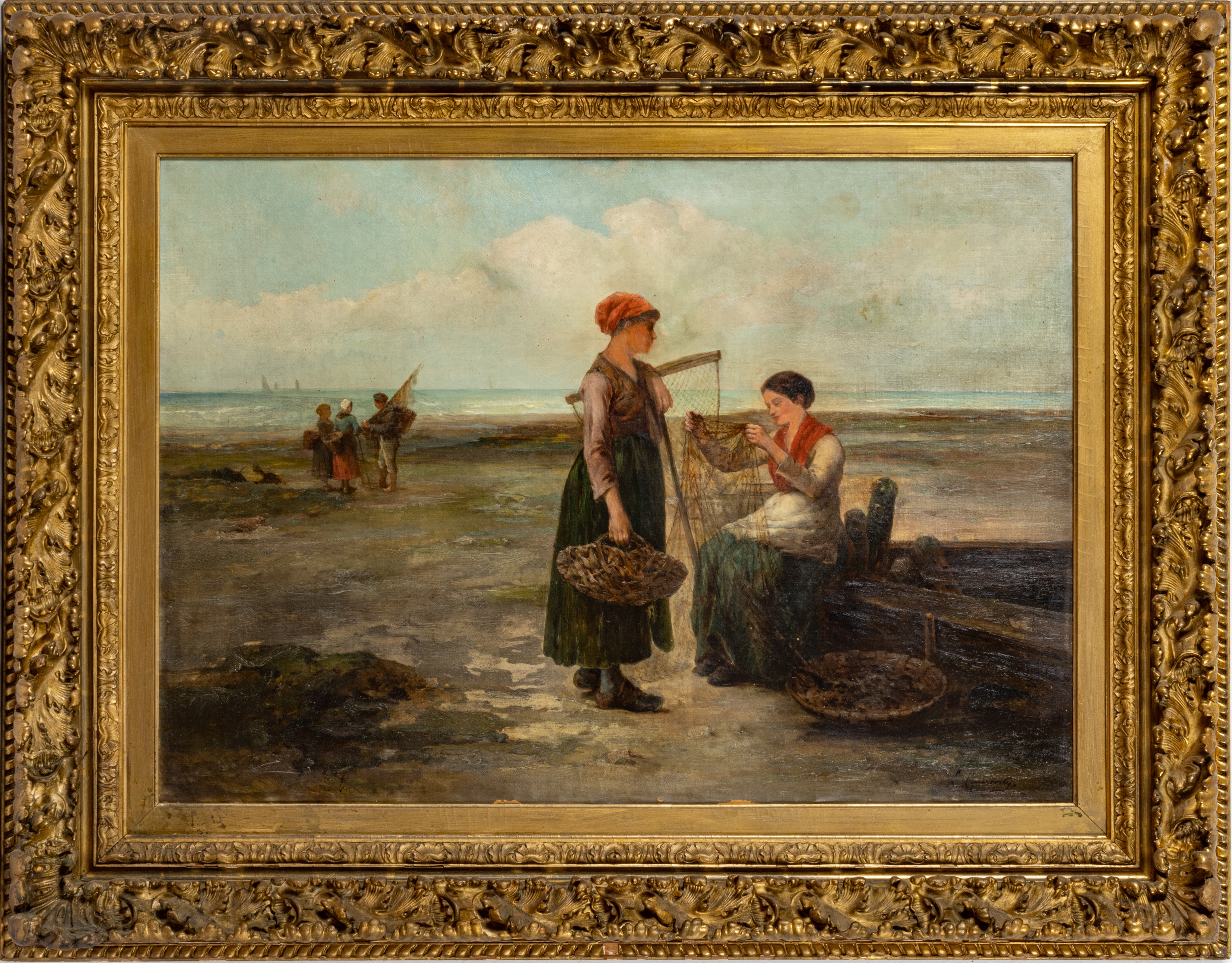 L. Laurenty  L. Laurenty (French 19th C.) Oil On Canvas, H 25'' W