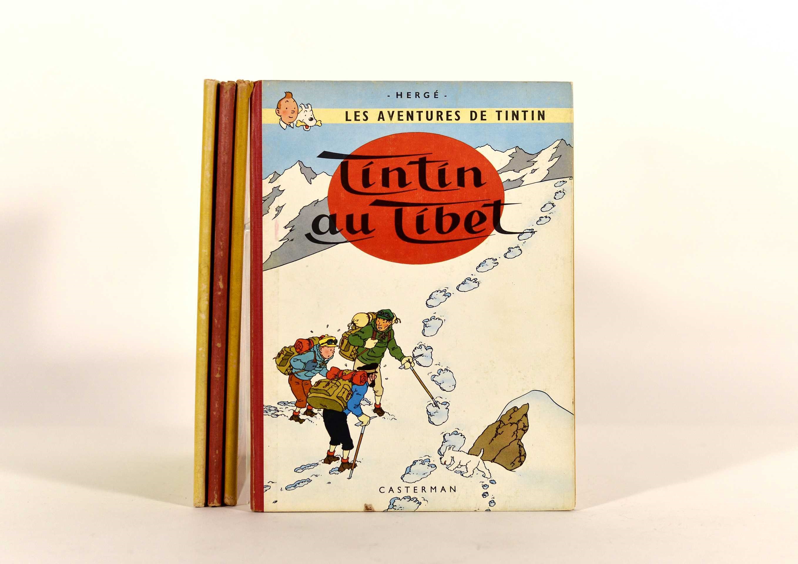 Divers albums Tintin Lot de 4 albums Tintin : Hergé et…
