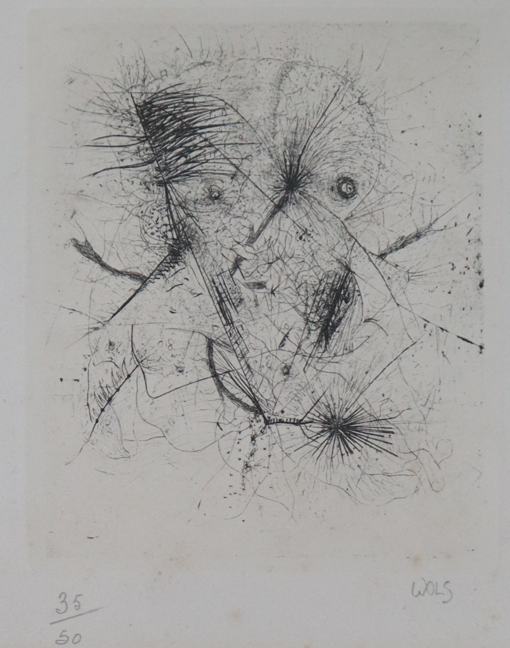 アート・デザイン・音楽 WOLS photographs watercolours etchings Wols | WOLS (Alfred Otto Wolfgang Shulze) An abstract Signed in