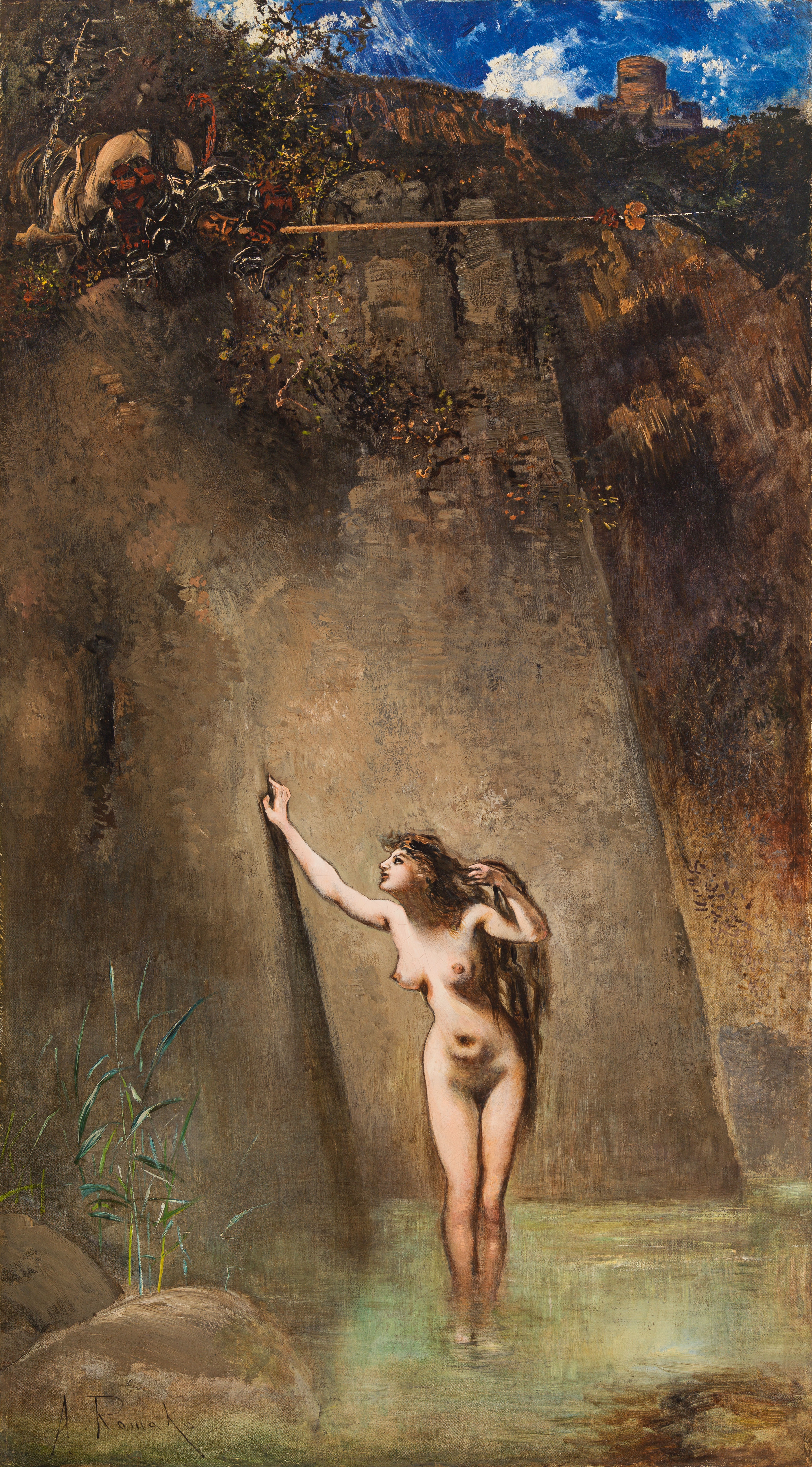 Pettenkofen nude girl  - A Masterful 1862 Portrait of Romani  Life