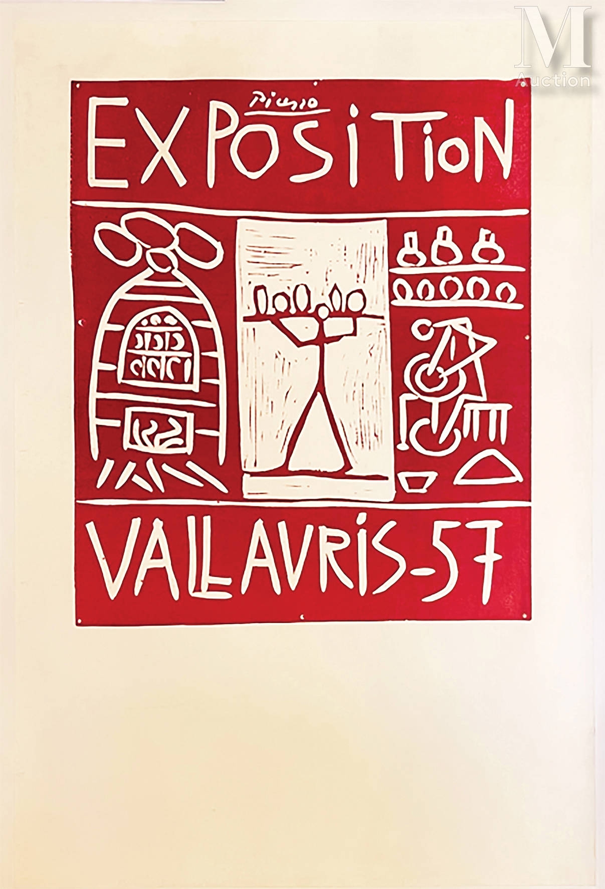 Vallauris Picasso Pablo Exposition - PICASSO a Picasso, | Linocut