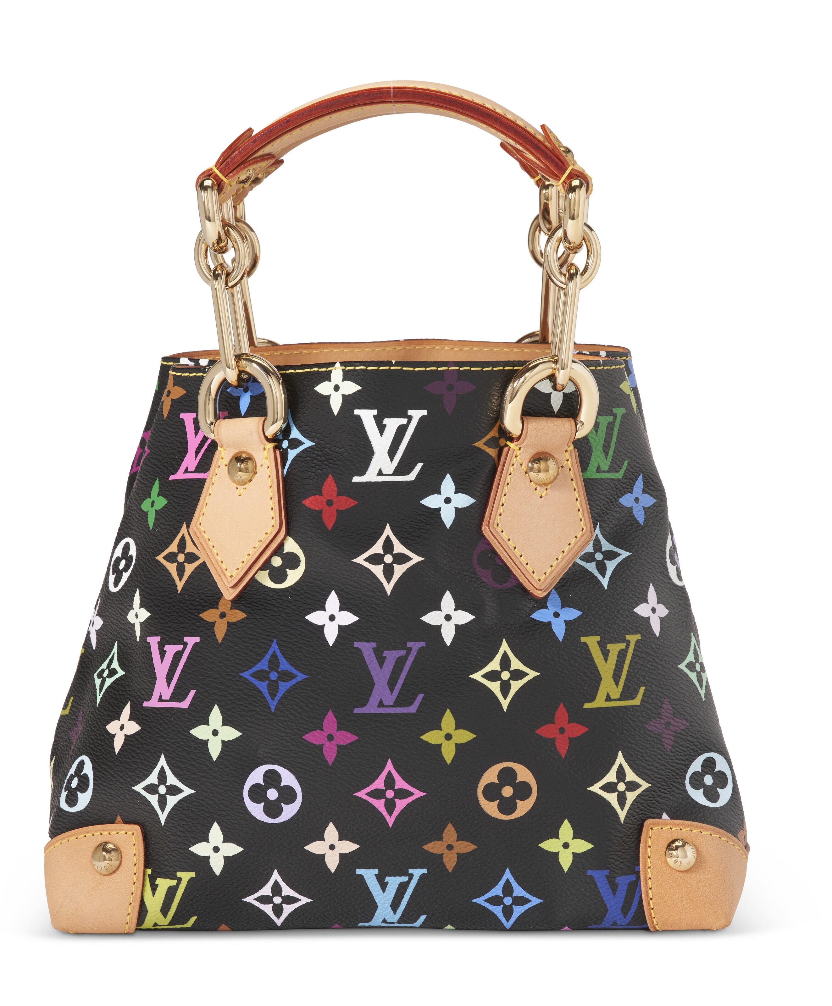 A LIMITED EDITION BLACK MONOGRAM MULTICOLORE COATED CANVAS AUDRA