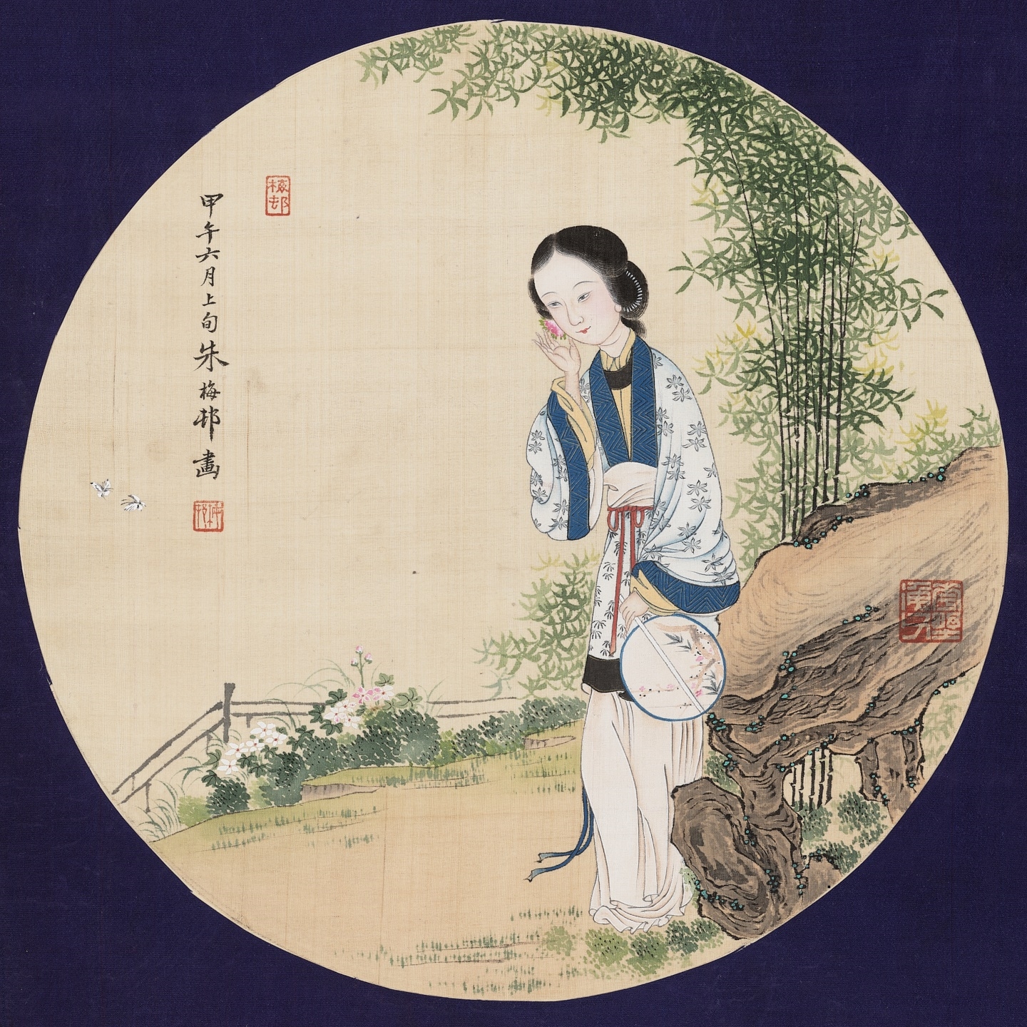 売れ筋正規品 【模写】緑屋*泉☆双幅 掛軸 胡◯文『一行書』紙本 中国