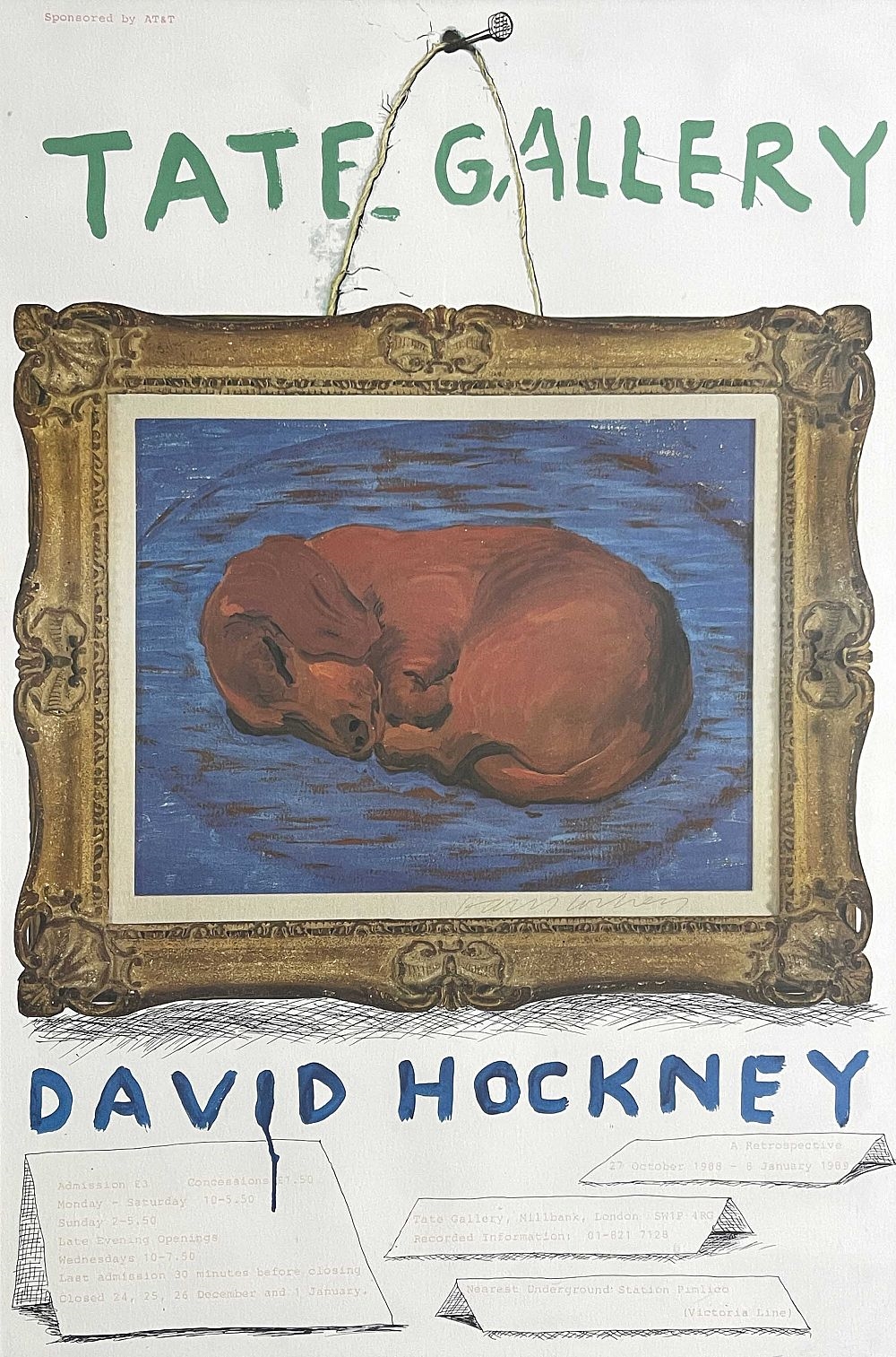 David Hockney, Little Stanley Sleeping (1987)